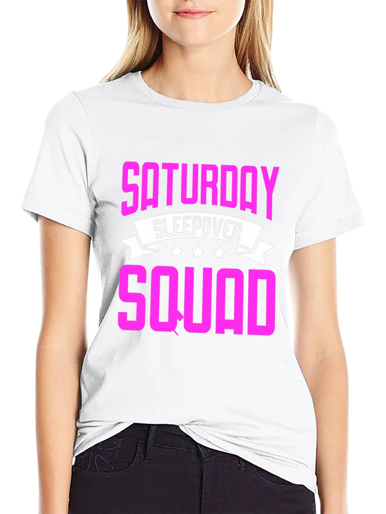 Saturday Sleepover Squad T-Shirt