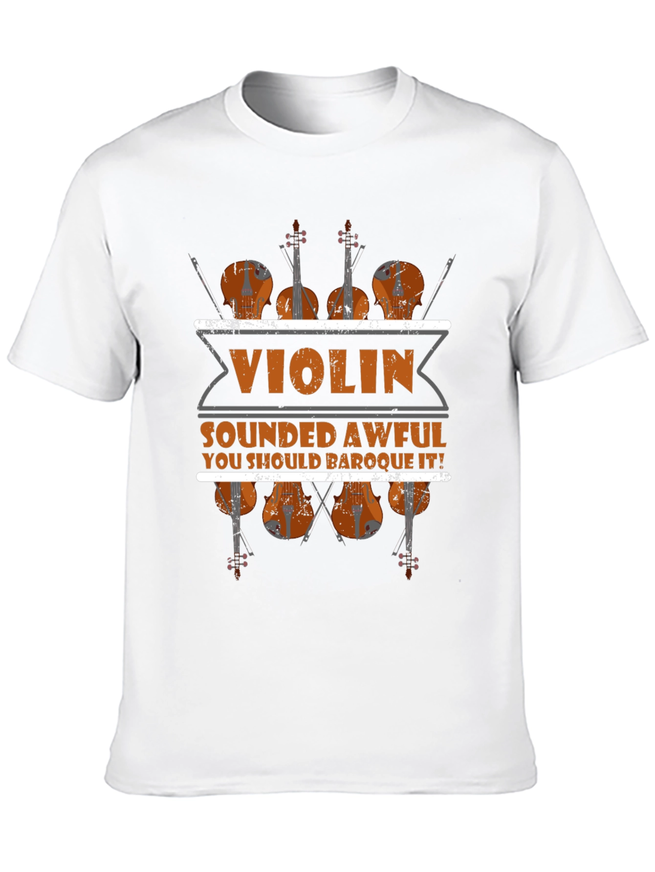 Violin Sounded Awful Baroque It Black Graphic Tee