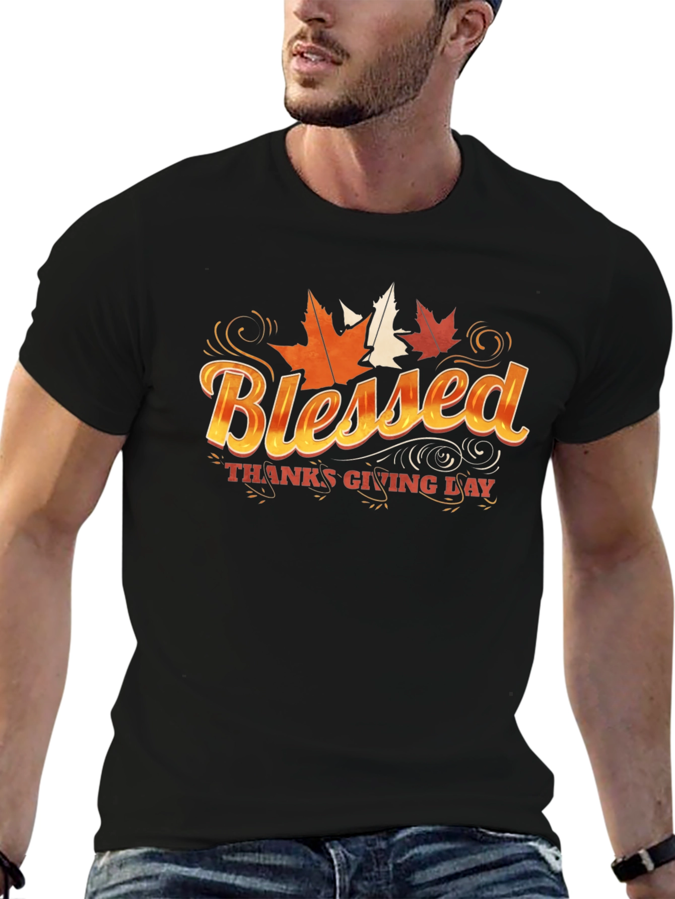 Blessed Thanksgiving Day Graphic T-Shirt