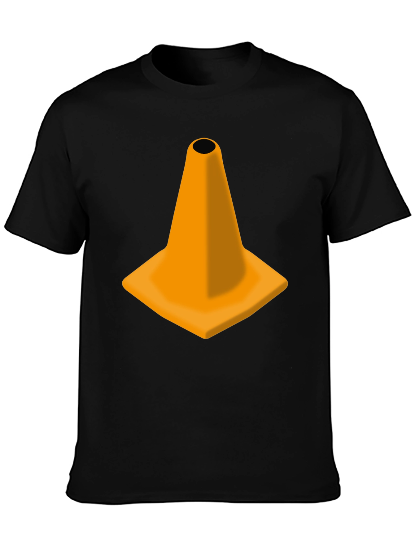 Traffic Cone Graphic Black Tee