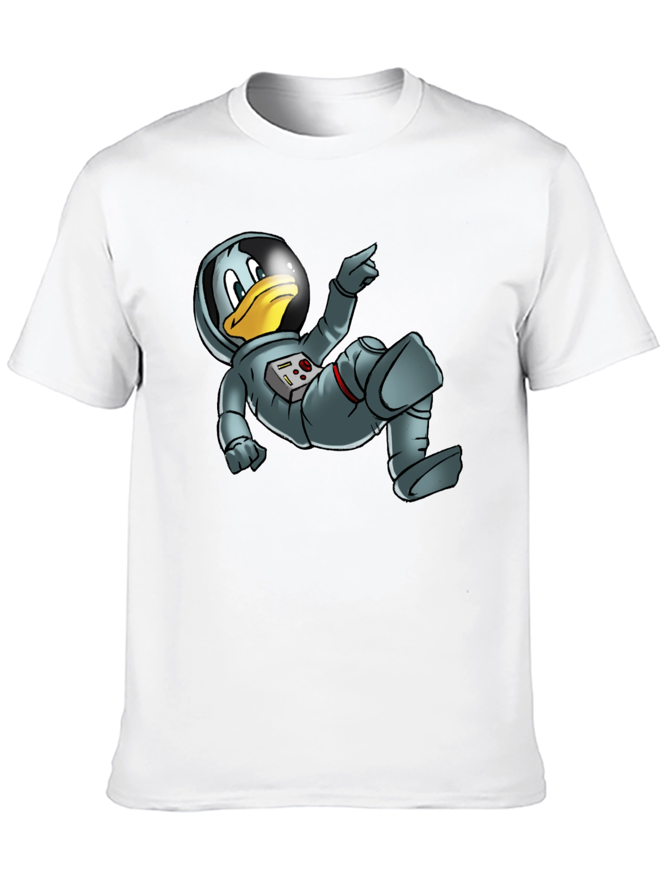 Astronaut Duck Graphic Tee - Black