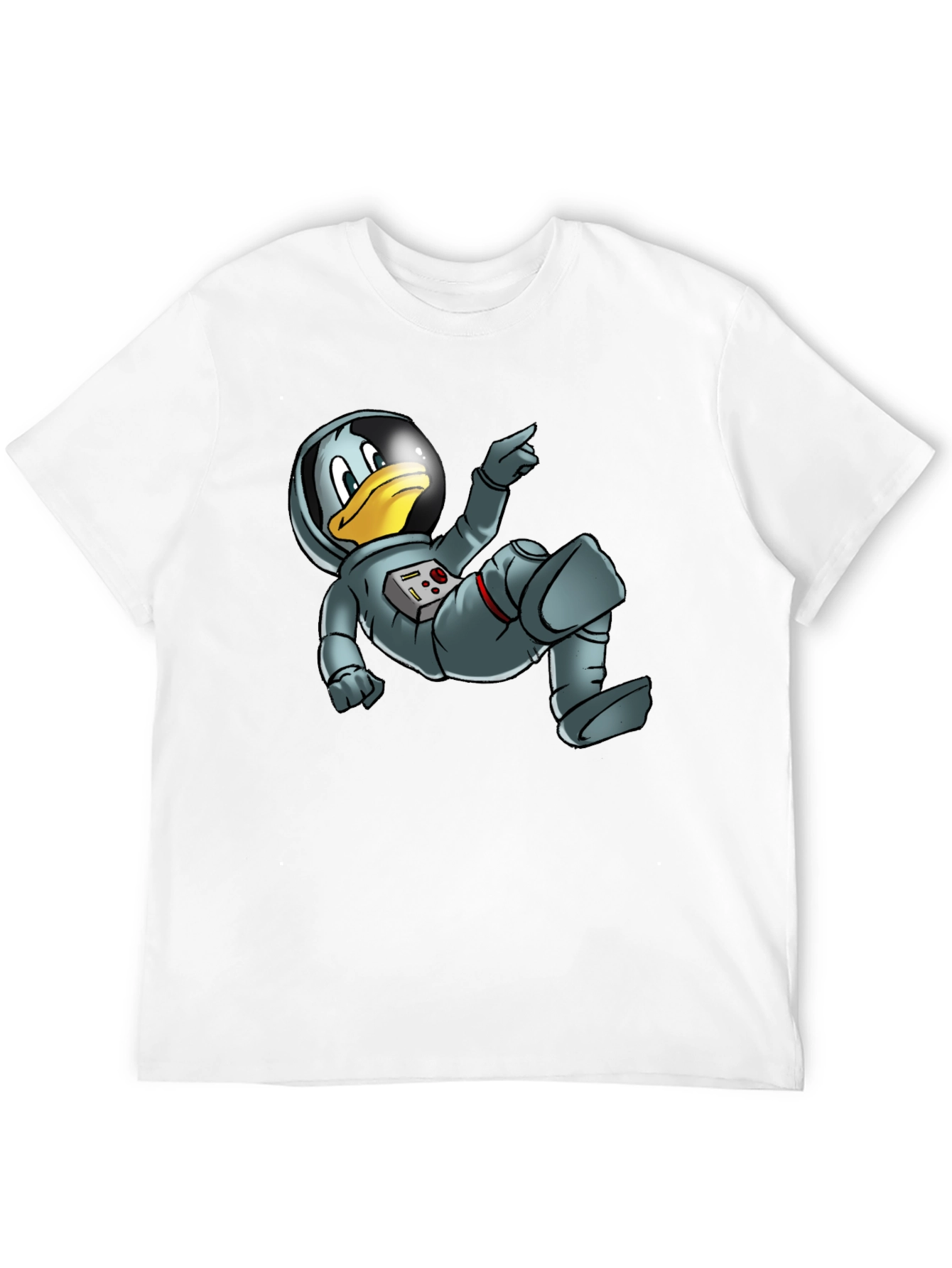 Astronaut Duck Graphic Tee - Black