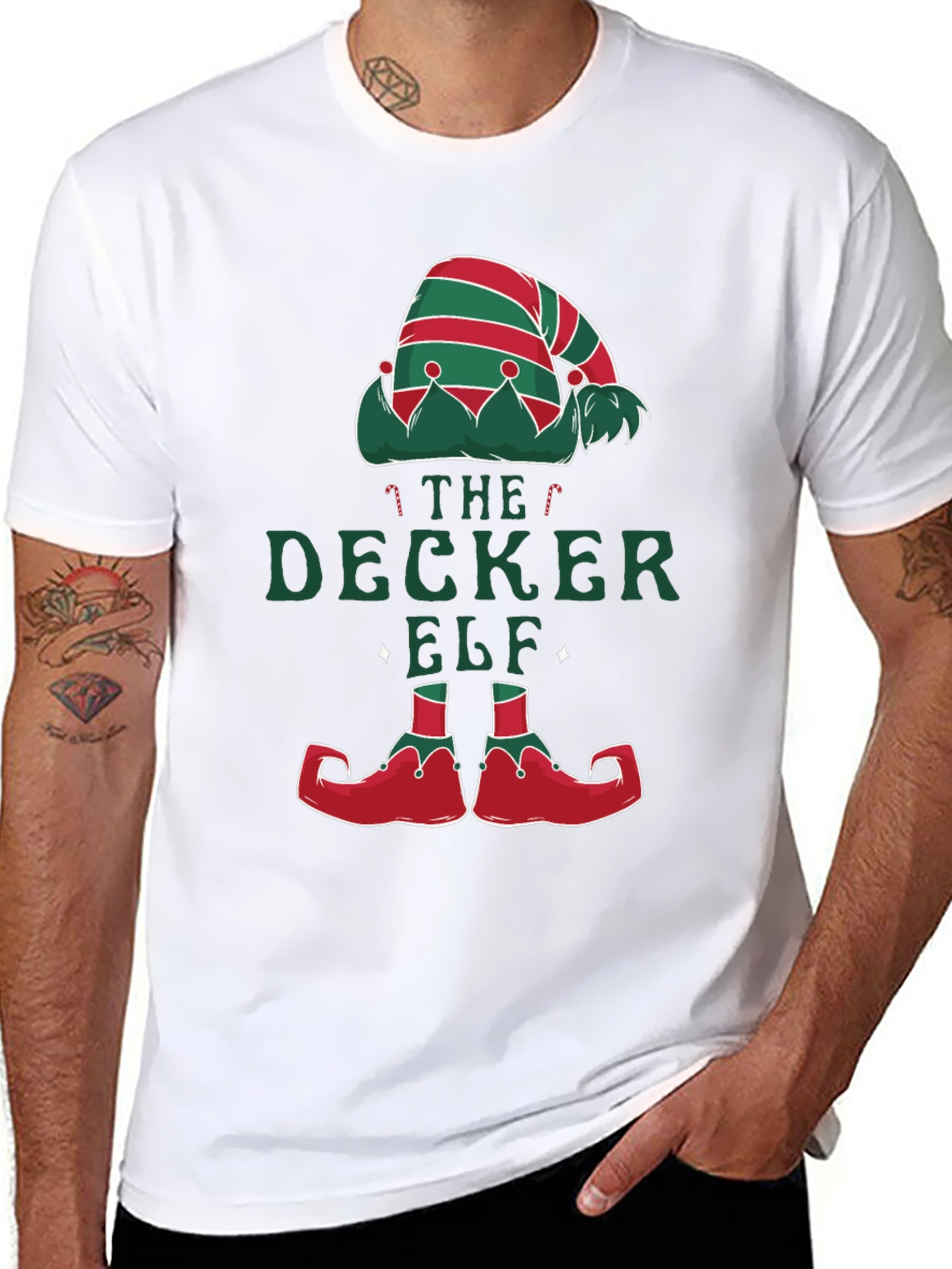 The Decker Elf Christmas T-Shirt Holiday