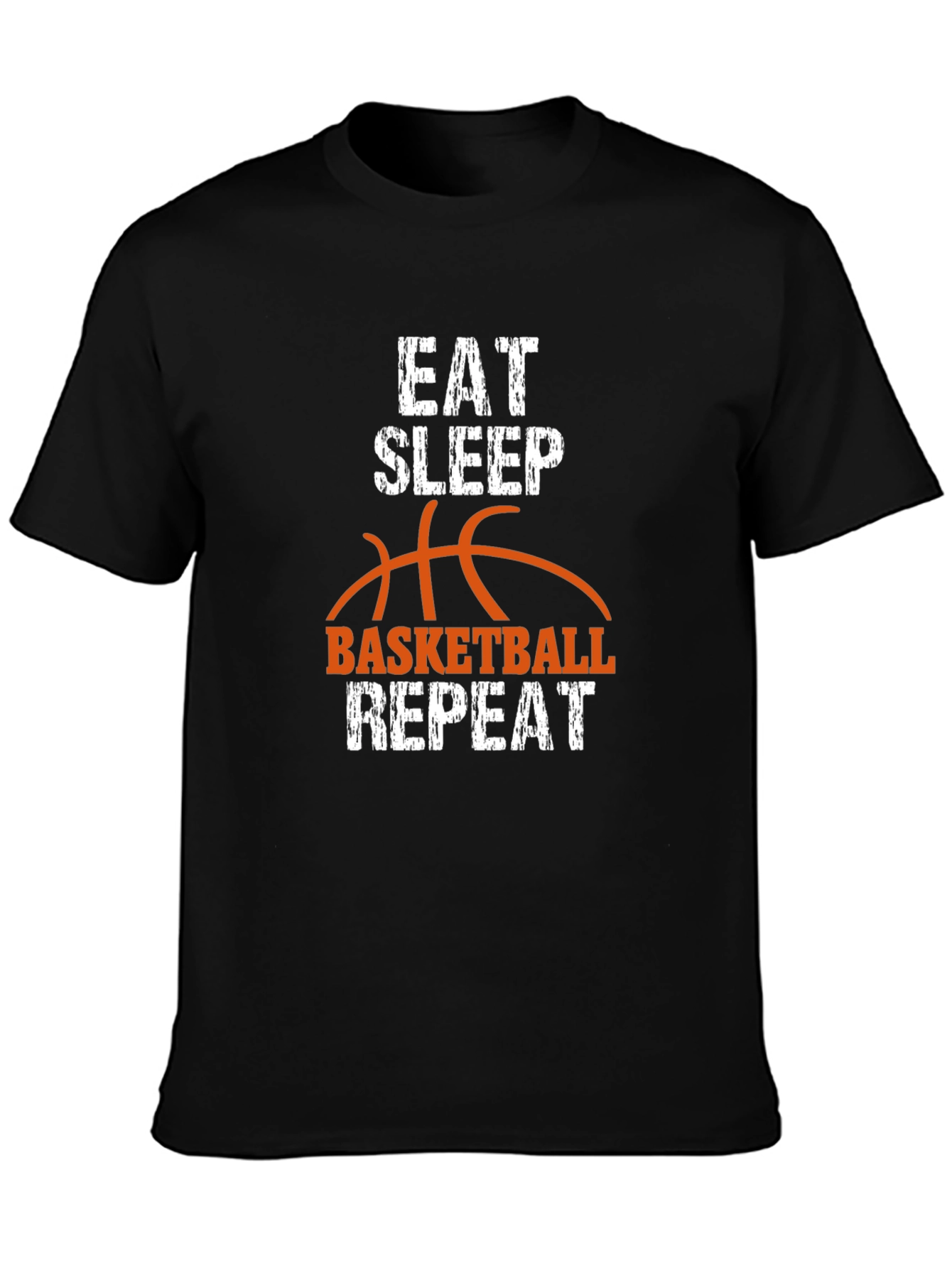 Eat Sleep Basketball Repeat Graphic Tee