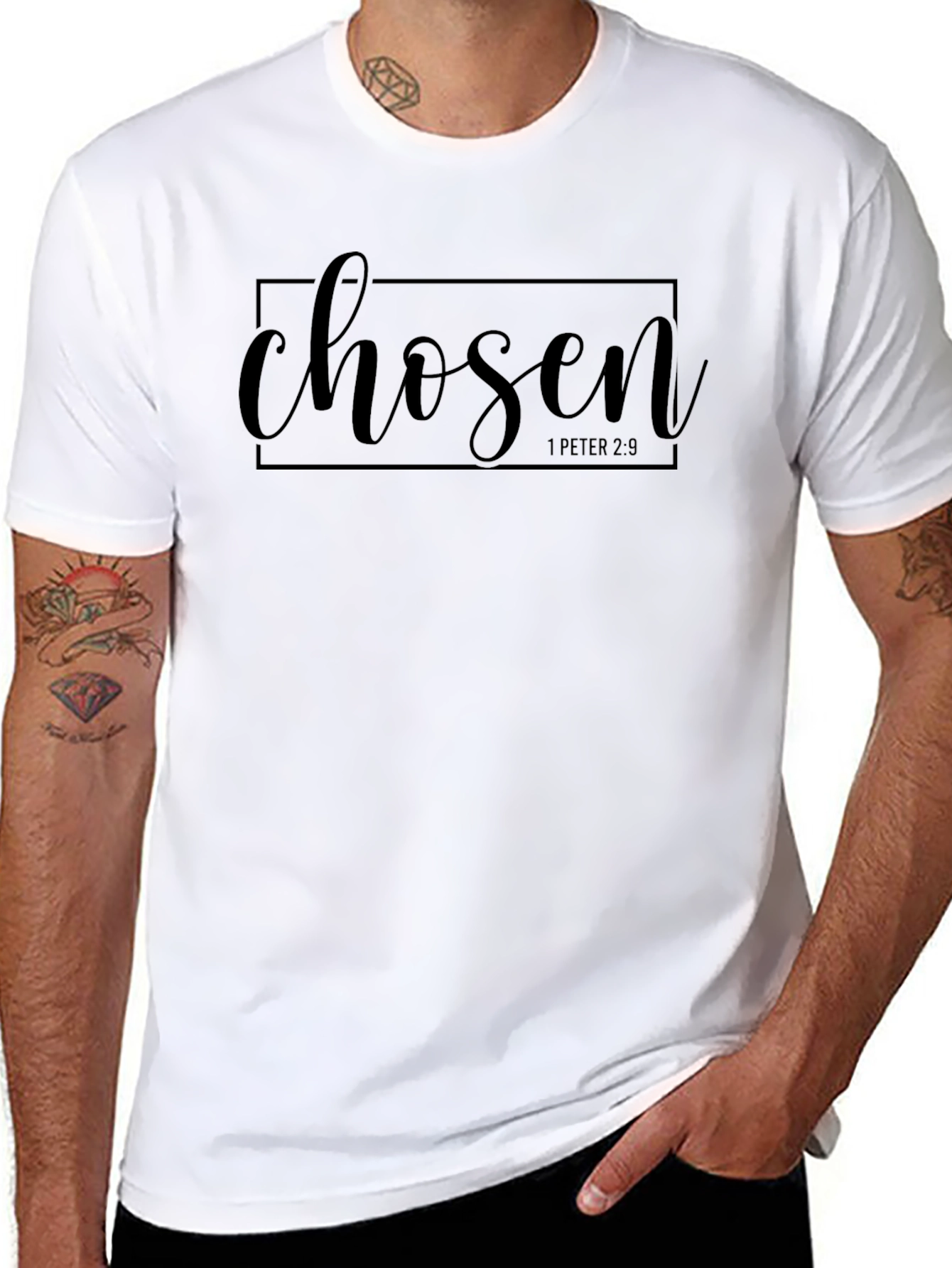 Chosen 1 Peter 2:9 Black T-Shirt