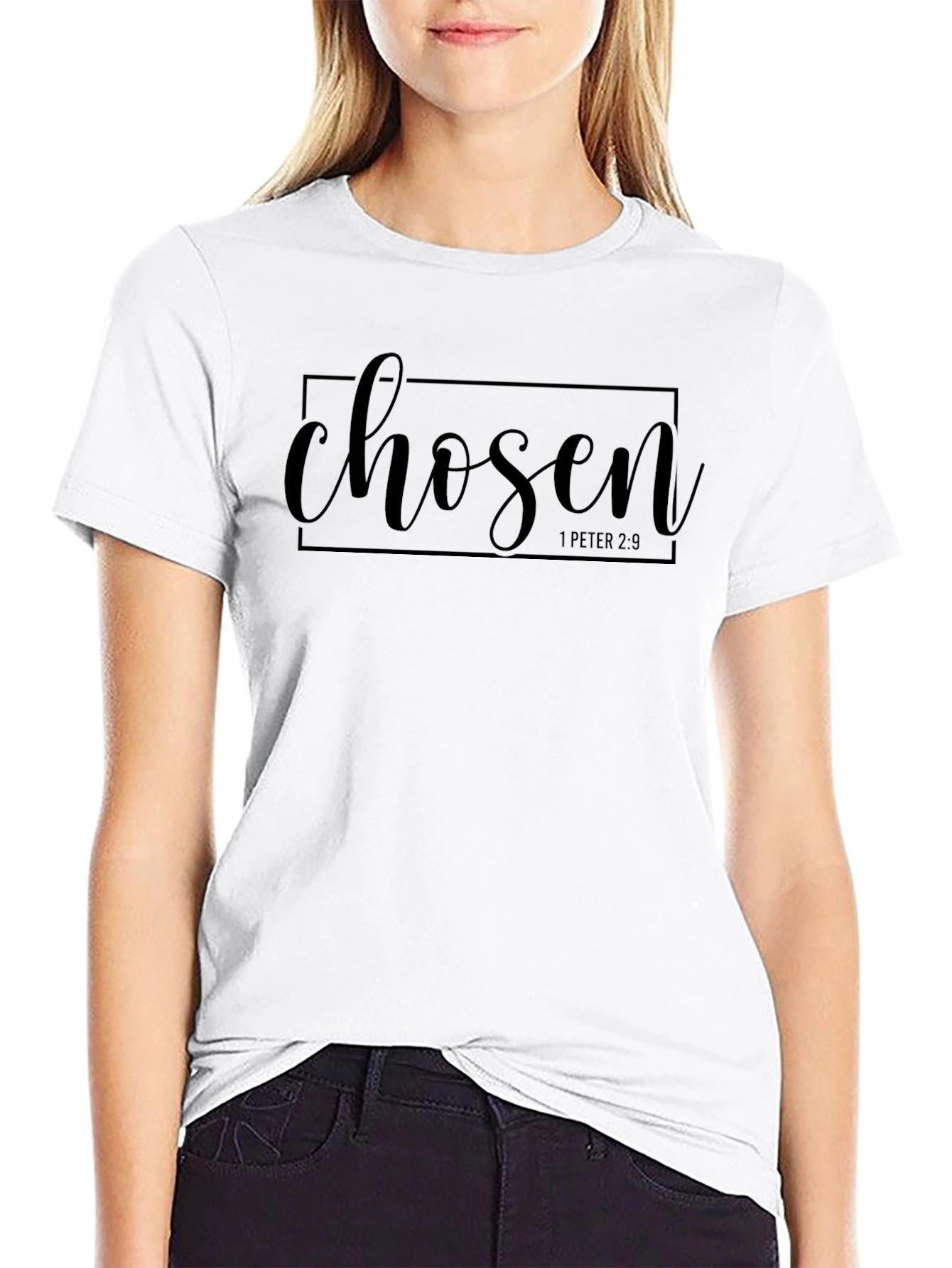 Chosen 1 Peter 2:9 Black T-Shirt