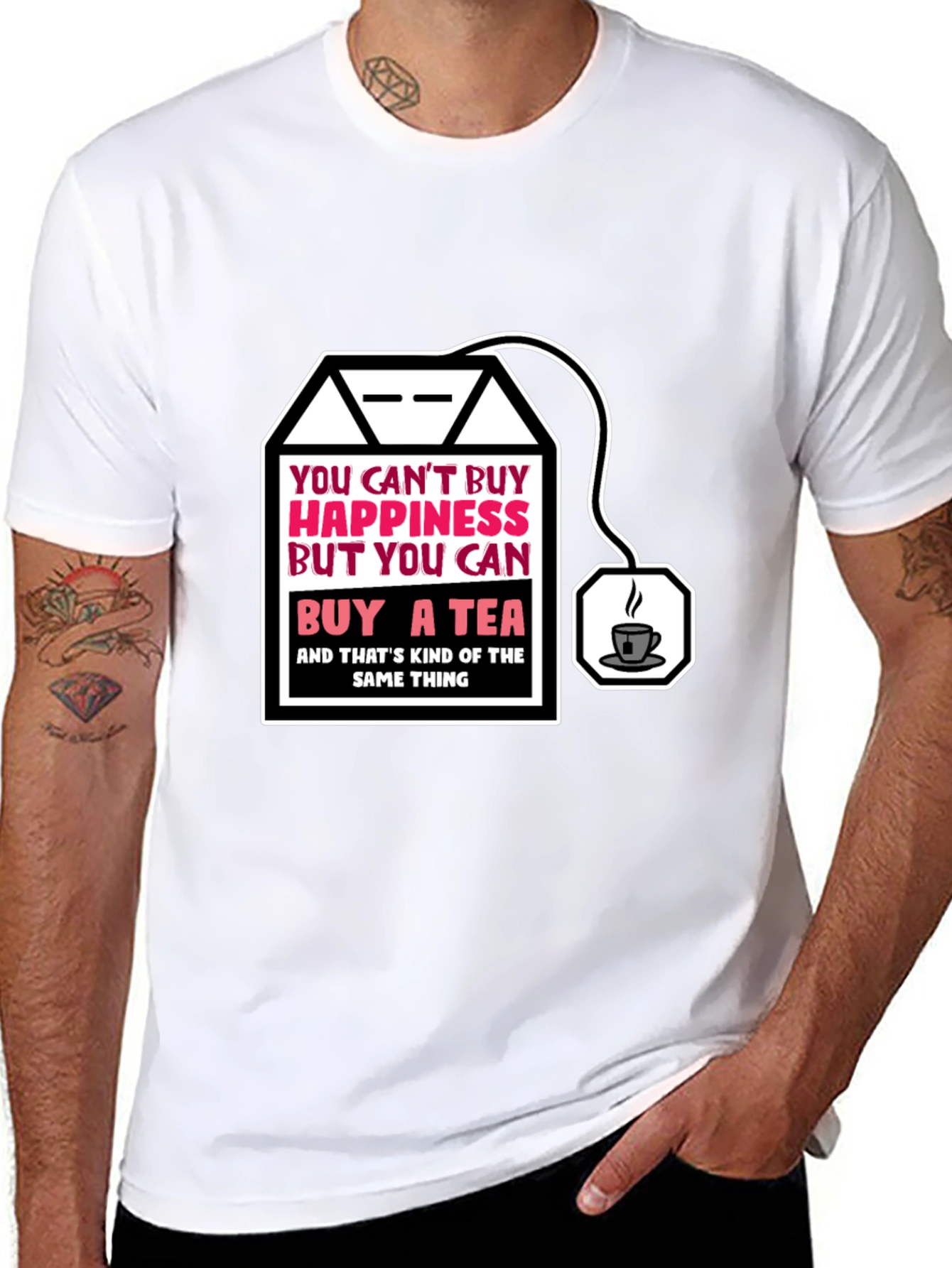 Funny Tea Lovers T-Shirt: Happiness in a Teabag