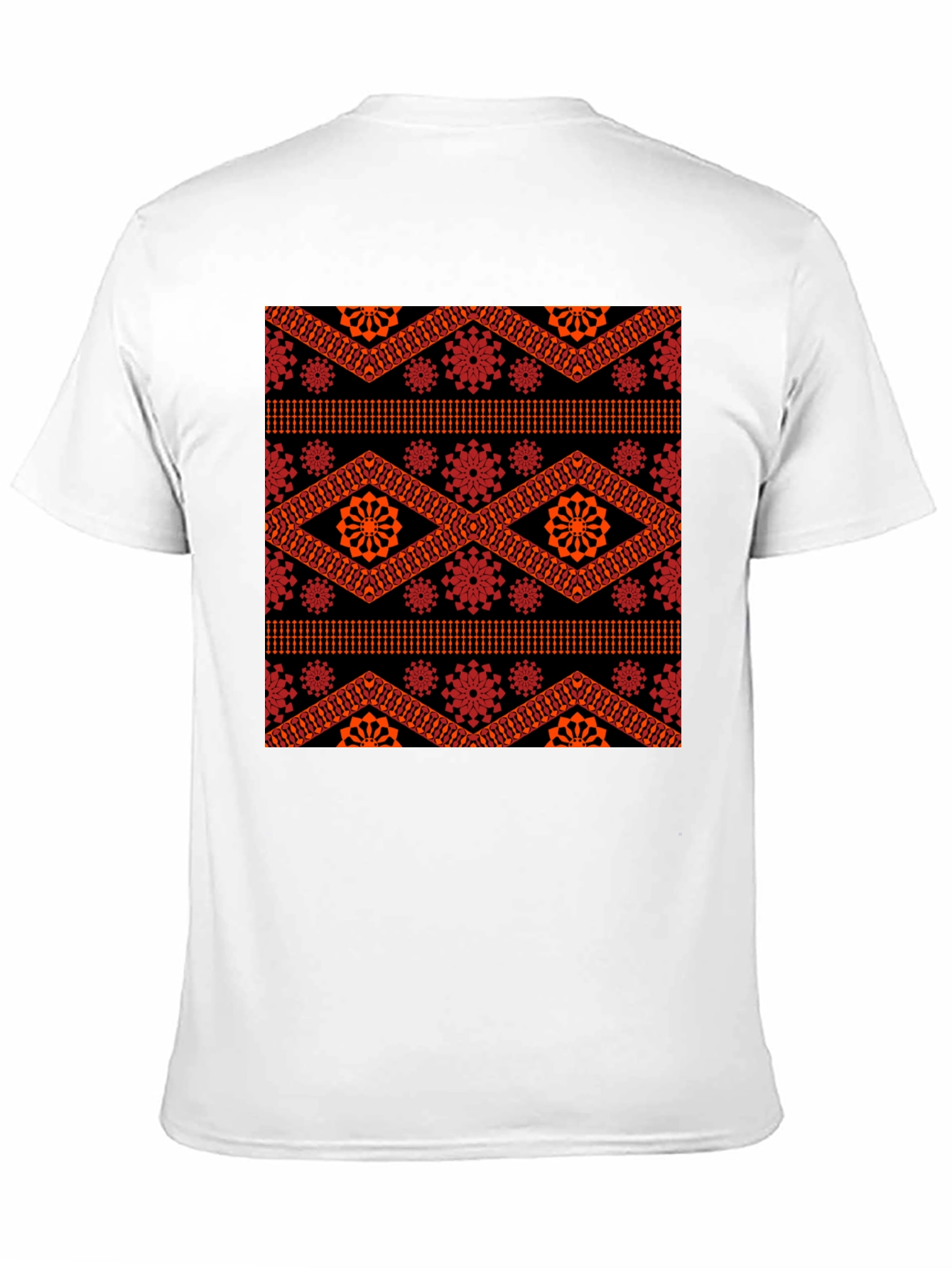 Patterned Black T-Shirt