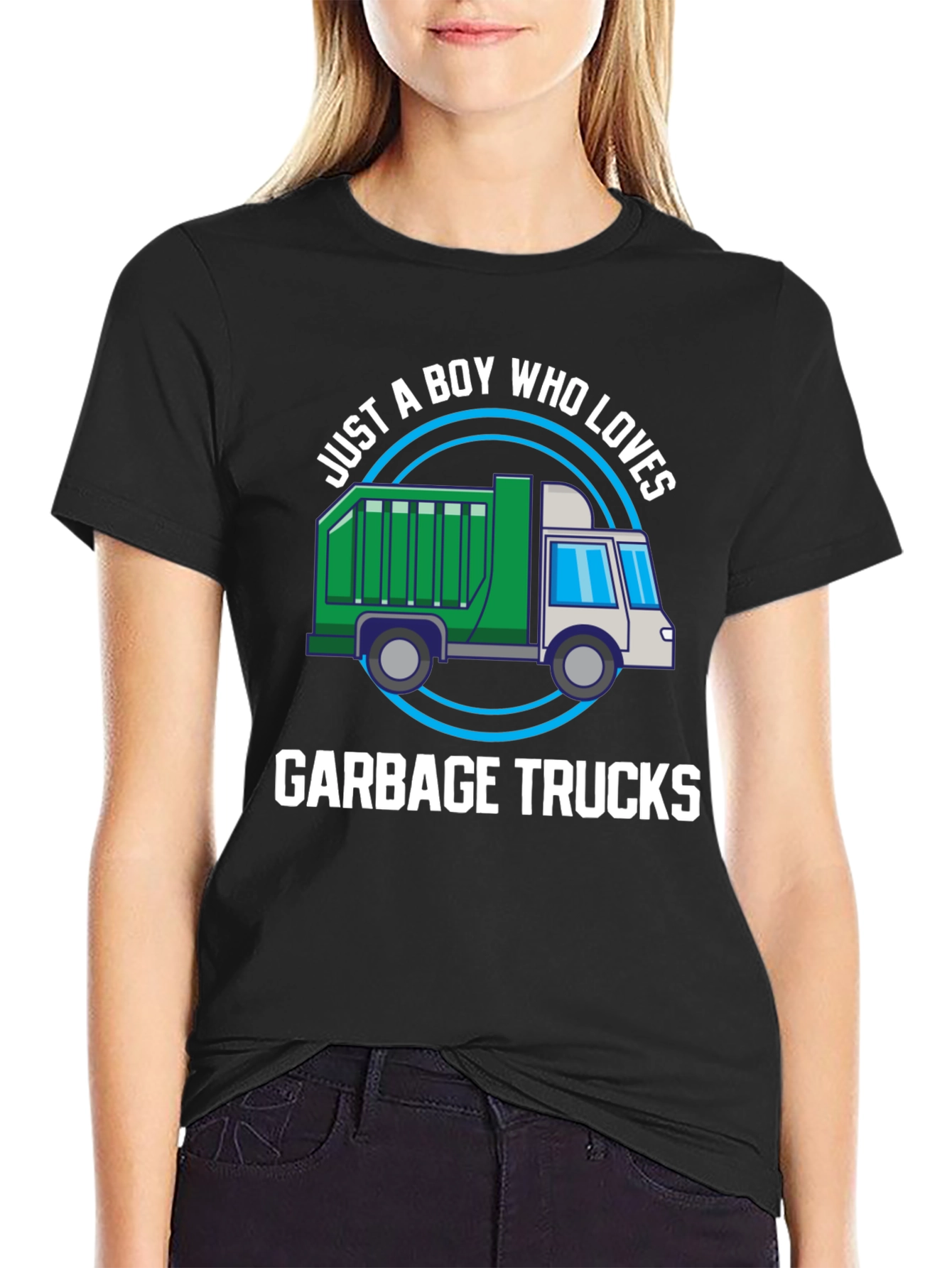 Boy Who Loves Garbage Trucks T-Shirt