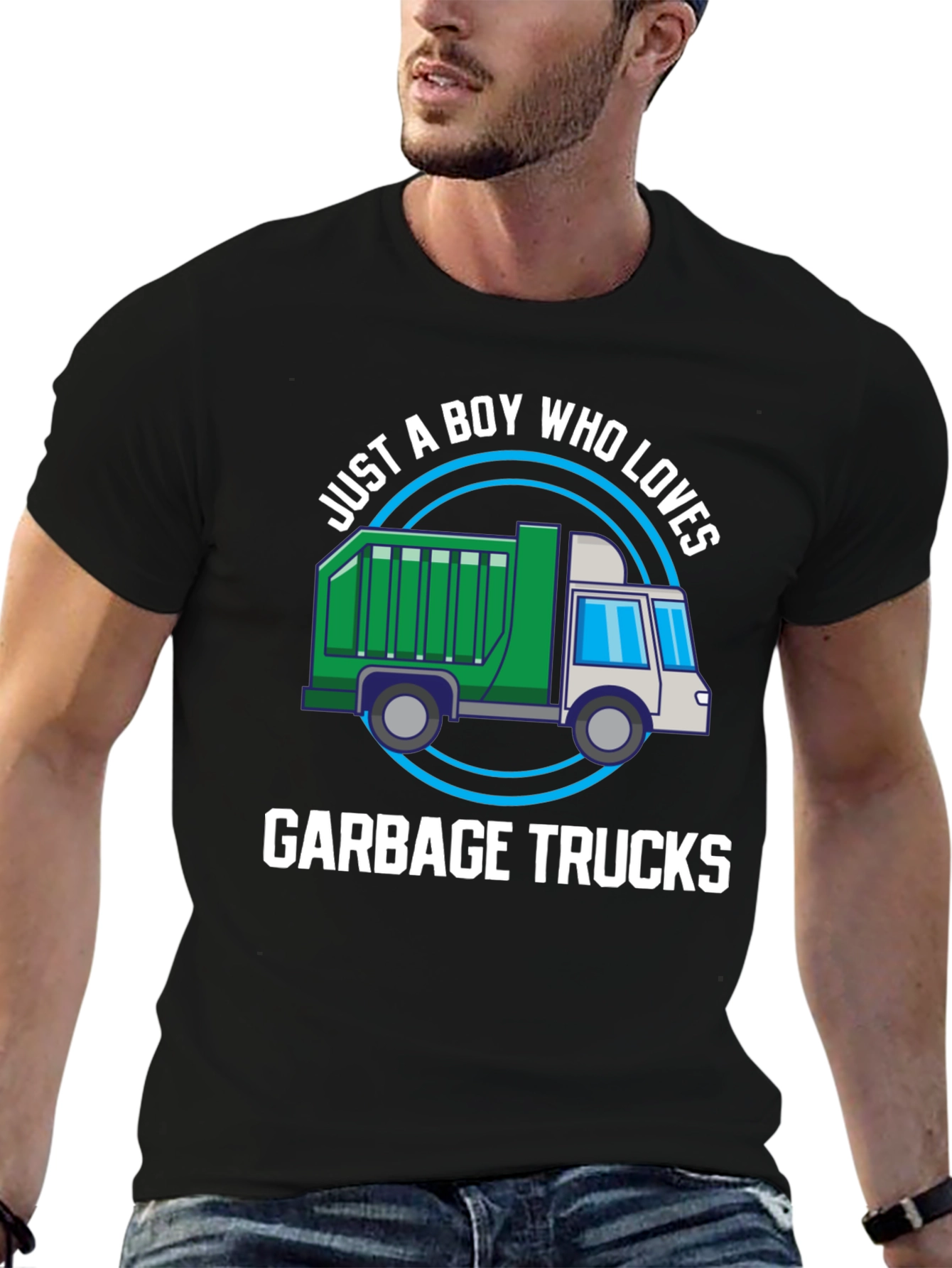 Boy Who Loves Garbage Trucks T-Shirt