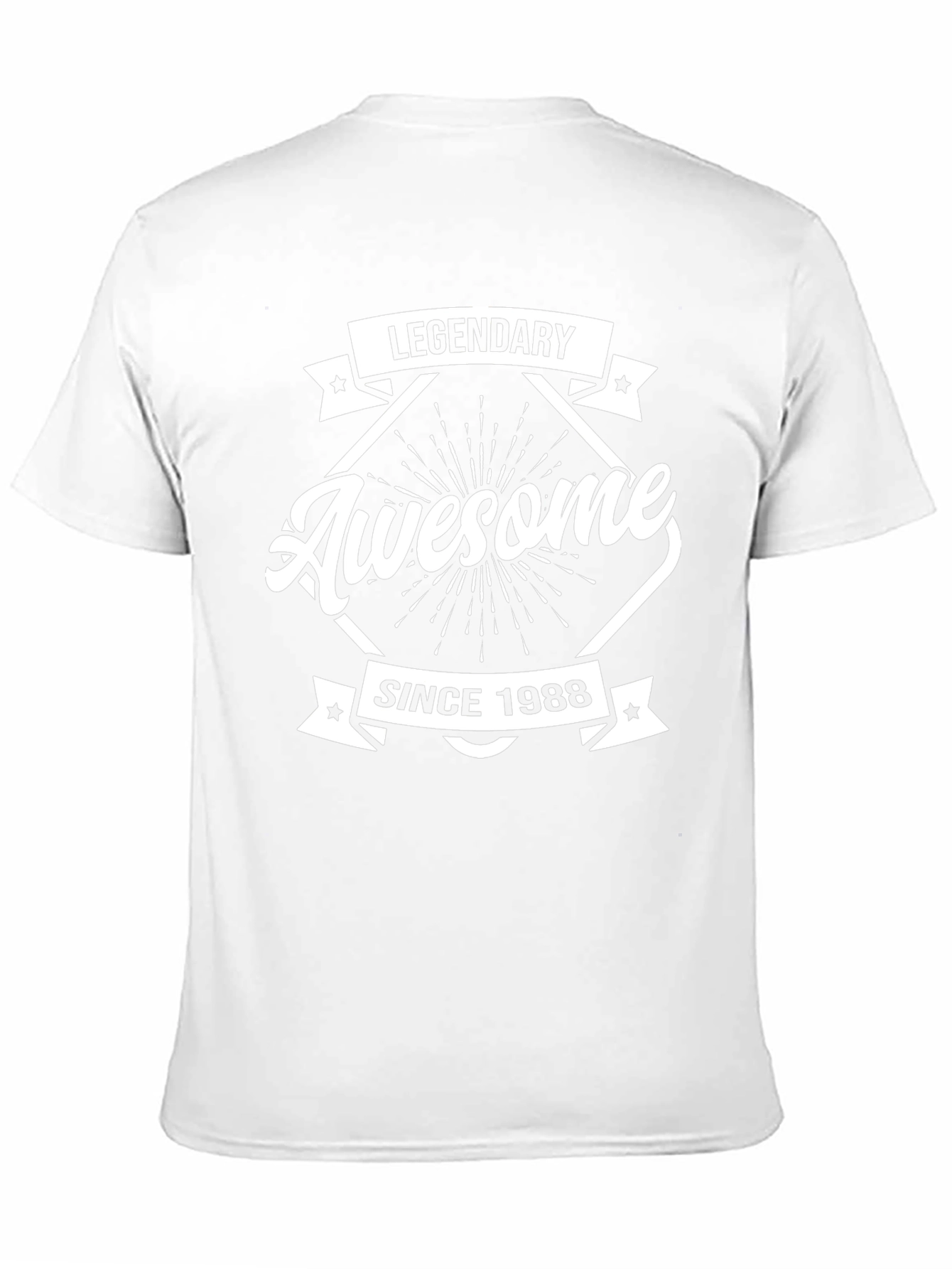 Legendary Awesome Since 1988 Black Graphic T-Shirt