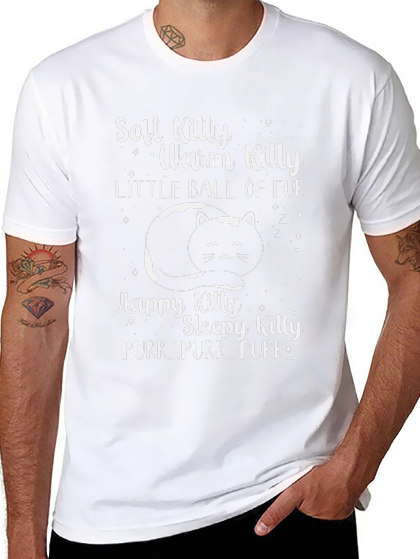 Soft Kitty T-Shirt: Warm & Fuzzy Cat Lover Tee