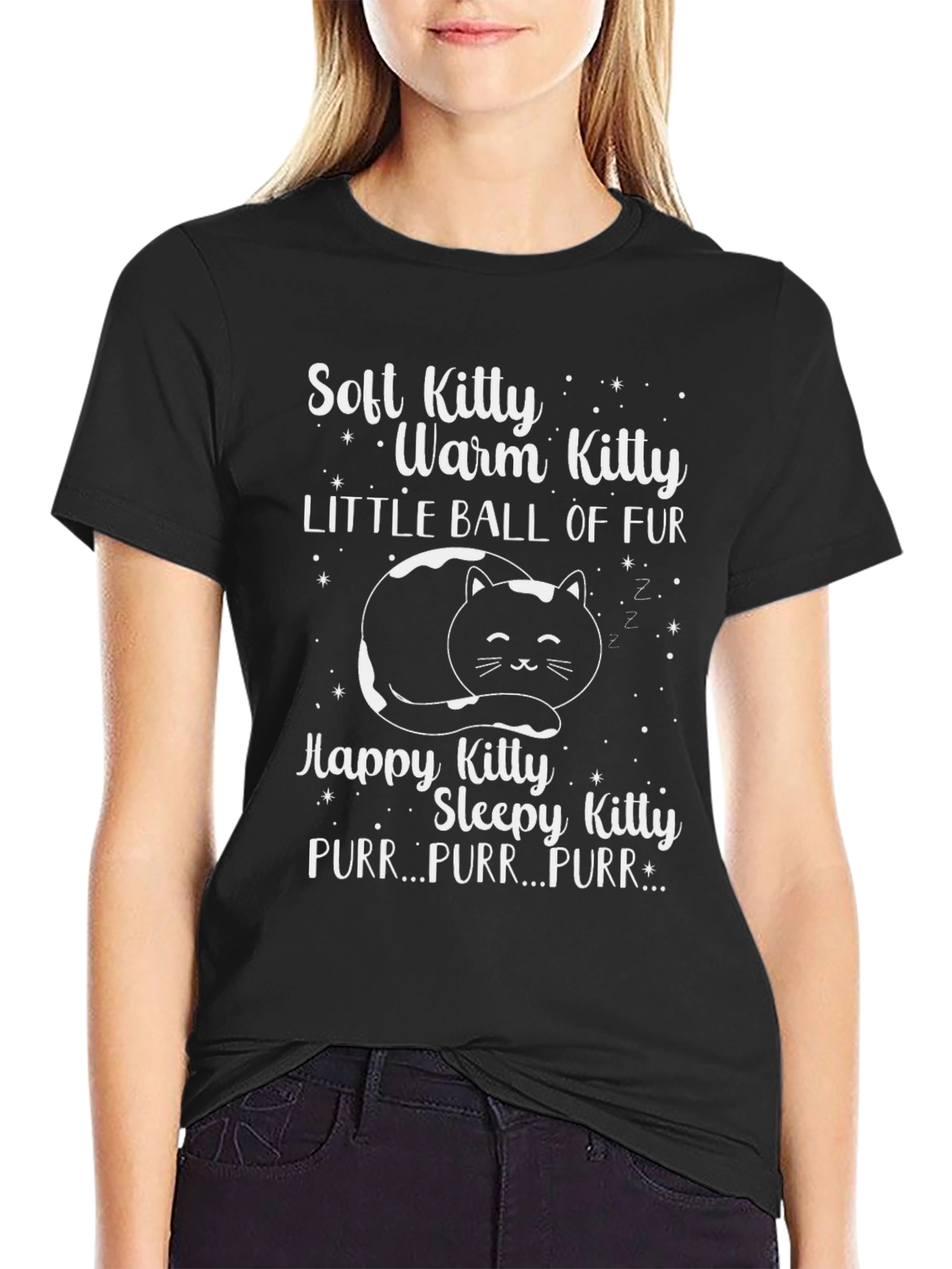 Soft Kitty T-Shirt: Warm & Fuzzy Cat Lover Tee