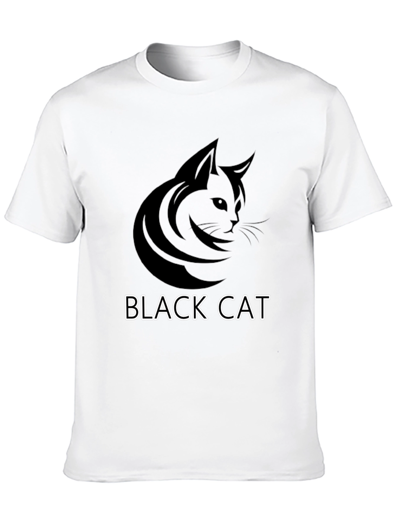 Black Cat Graphic Tee - Cool Cat Lover T-Shirt