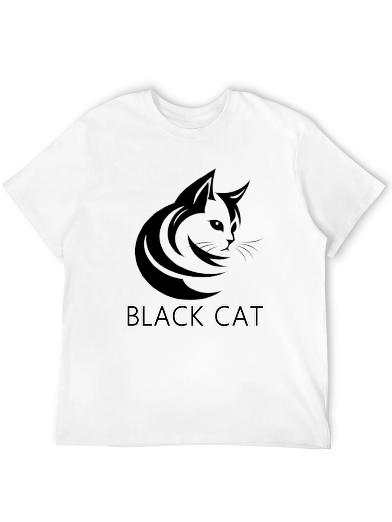 Black Cat Graphic Tee - Cool Cat Lover T-Shirt