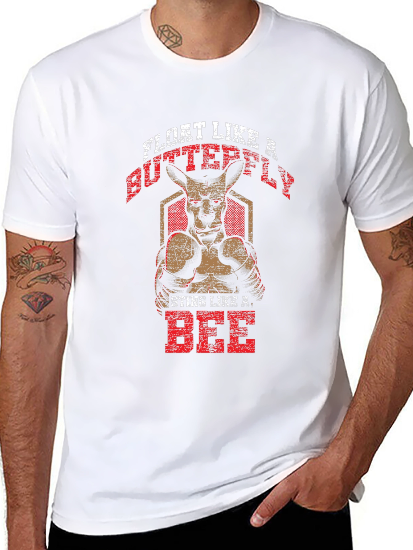Kangaroo Boxer T-Shirt: Float Like a Butterfly