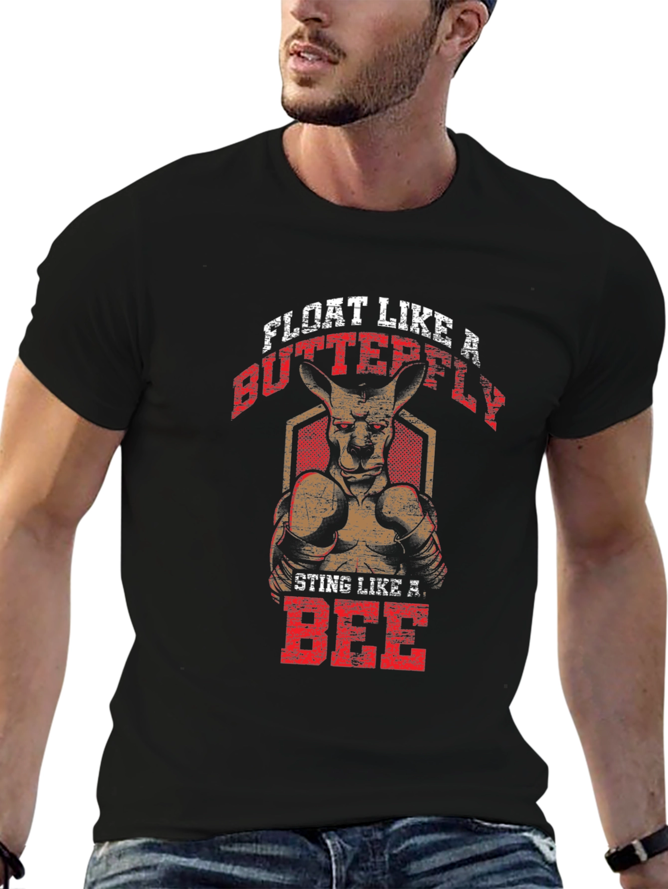 Kangaroo Boxer T-Shirt: Float Like a Butterfly