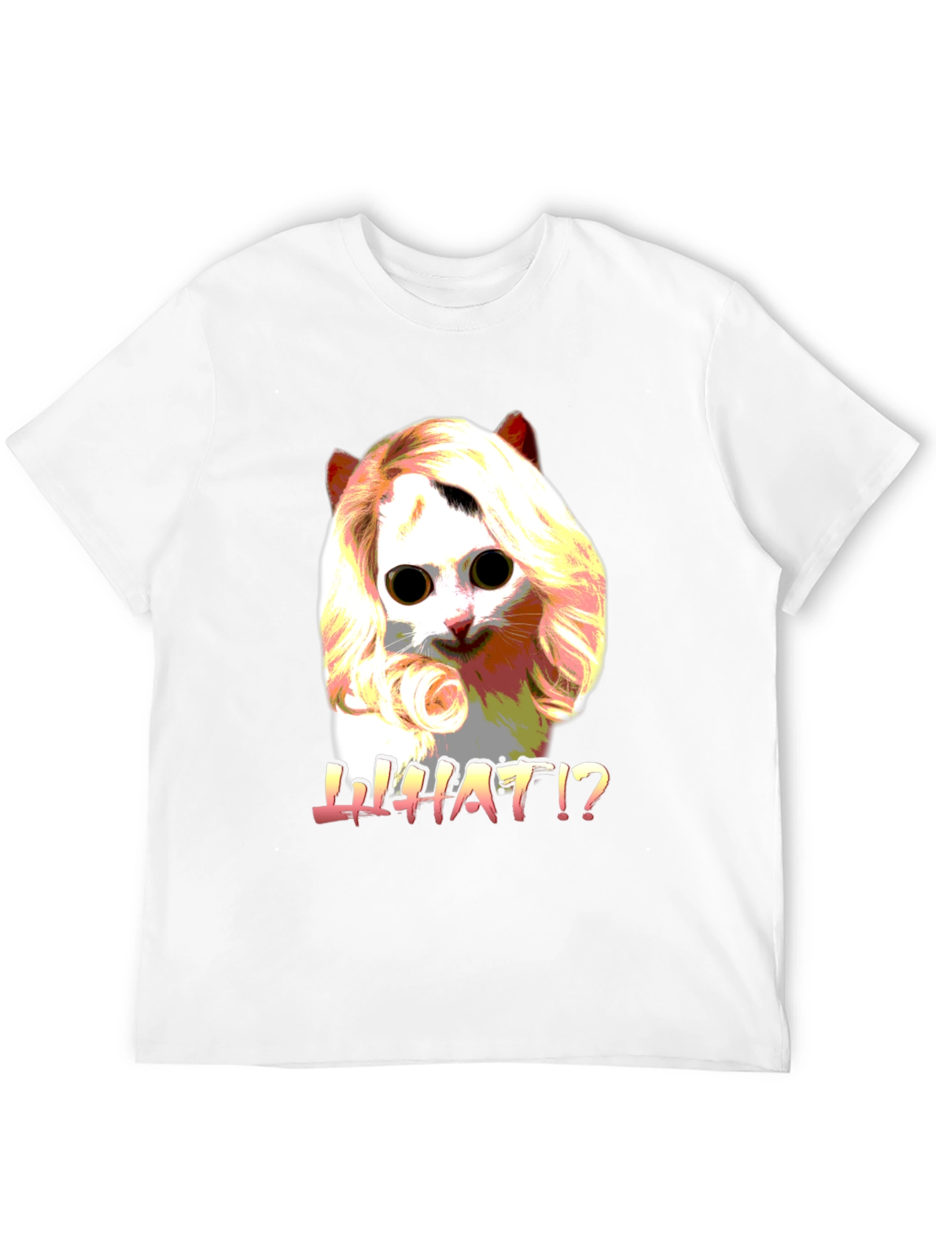 Funny Cat WHAT!? Graphic T-Shirt