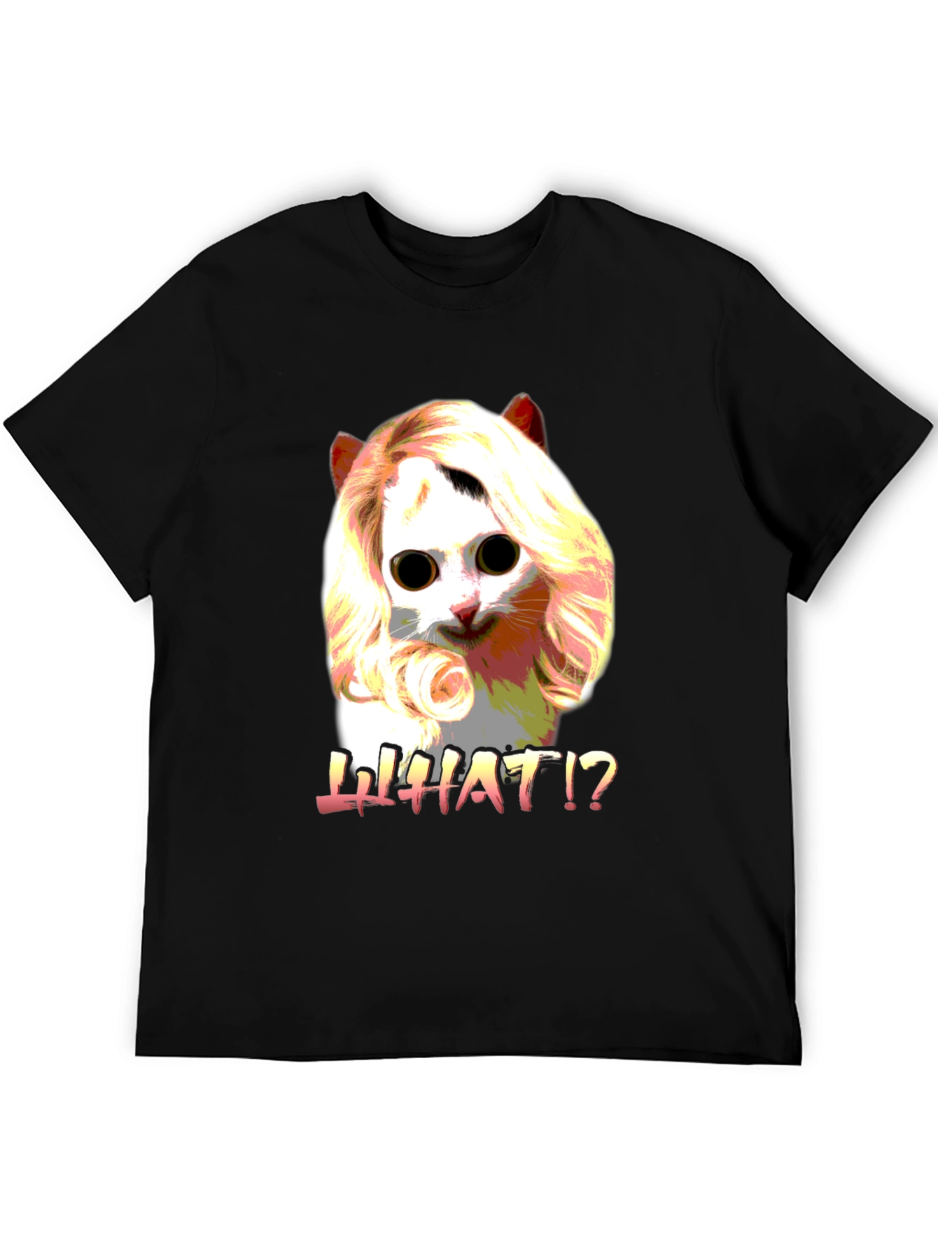 Funny Cat WHAT!? Graphic T-Shirt