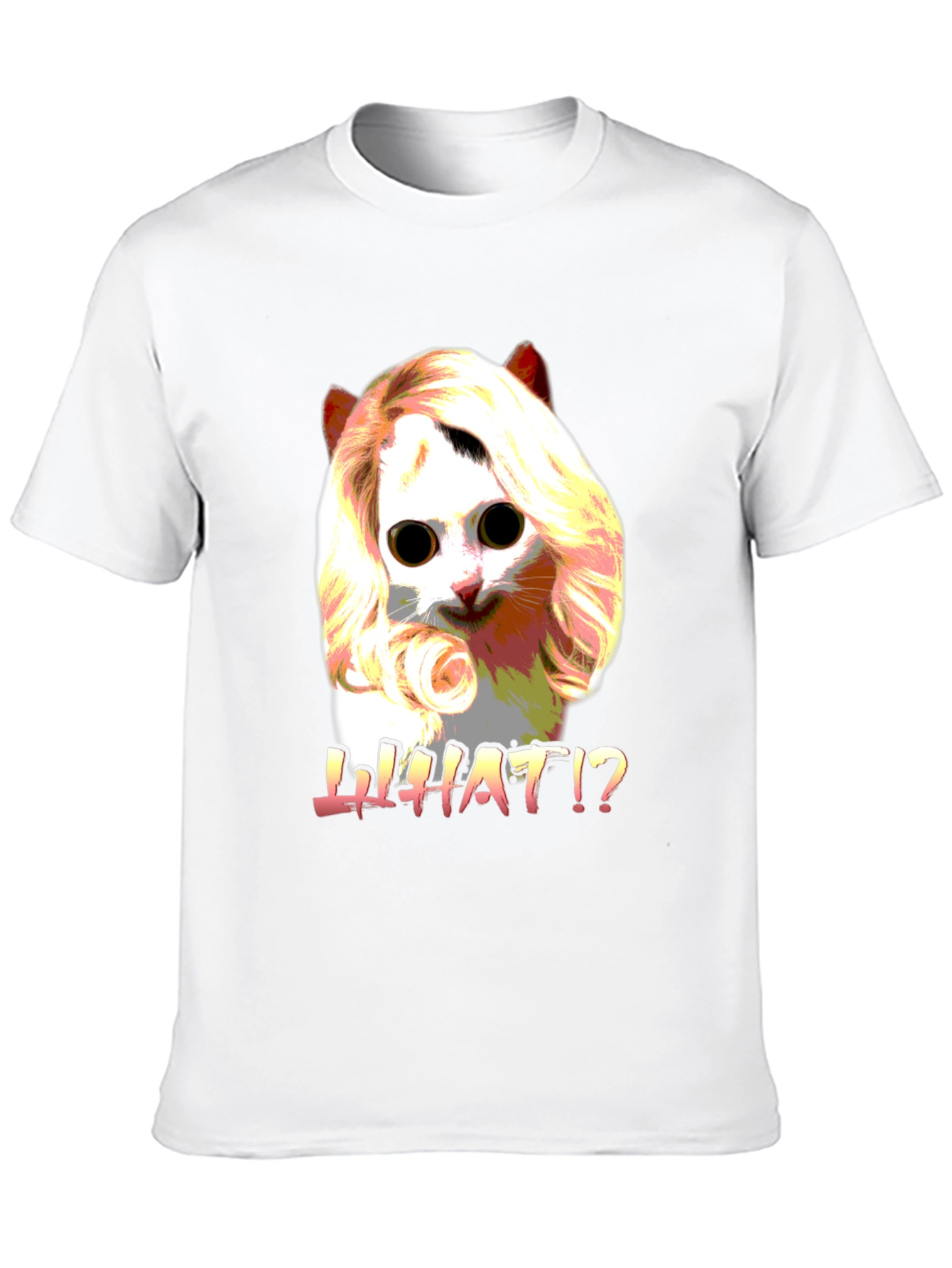 Funny Cat WHAT!? Graphic T-Shirt