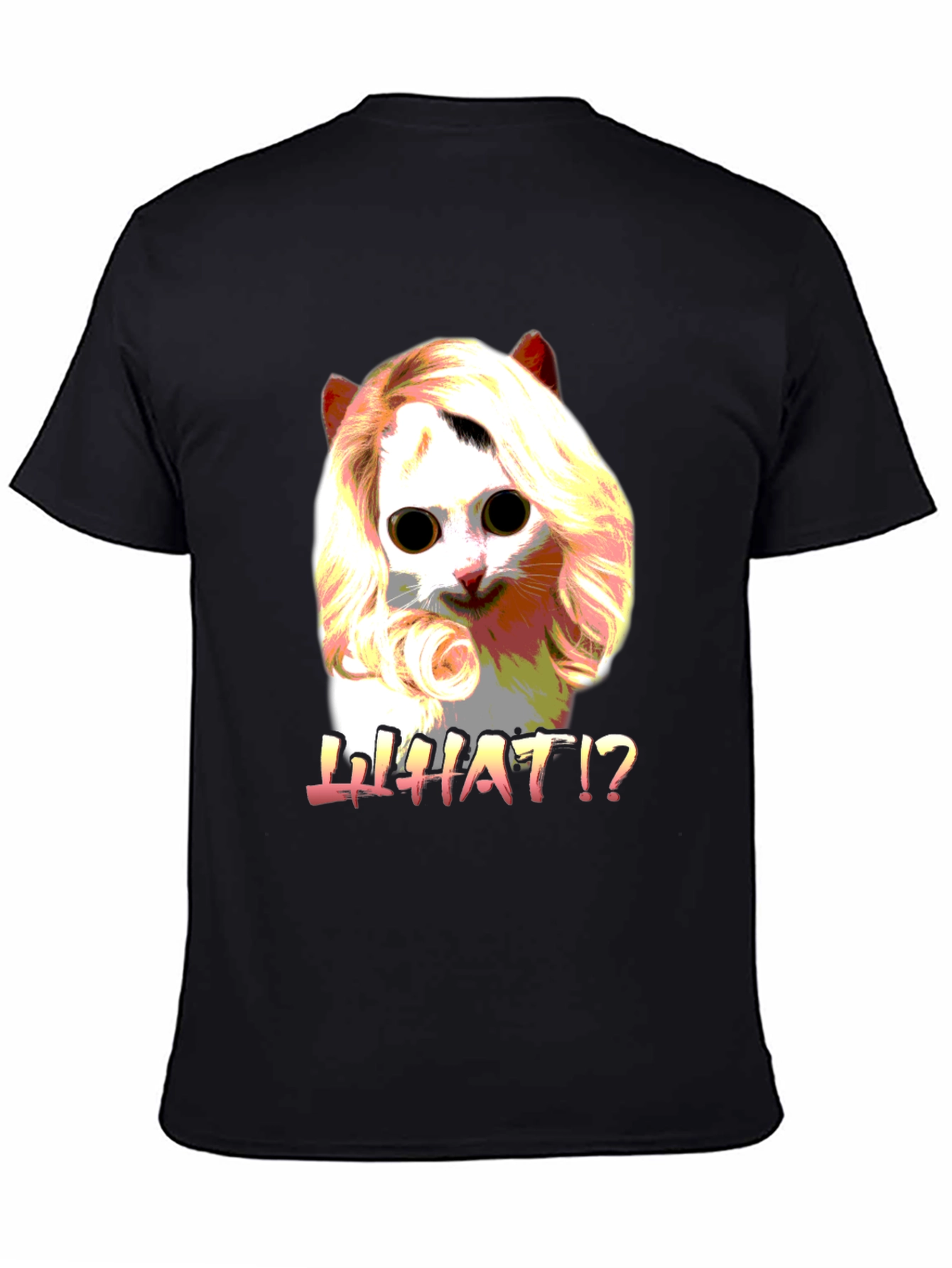 Funny Cat WHAT!? Graphic T-Shirt