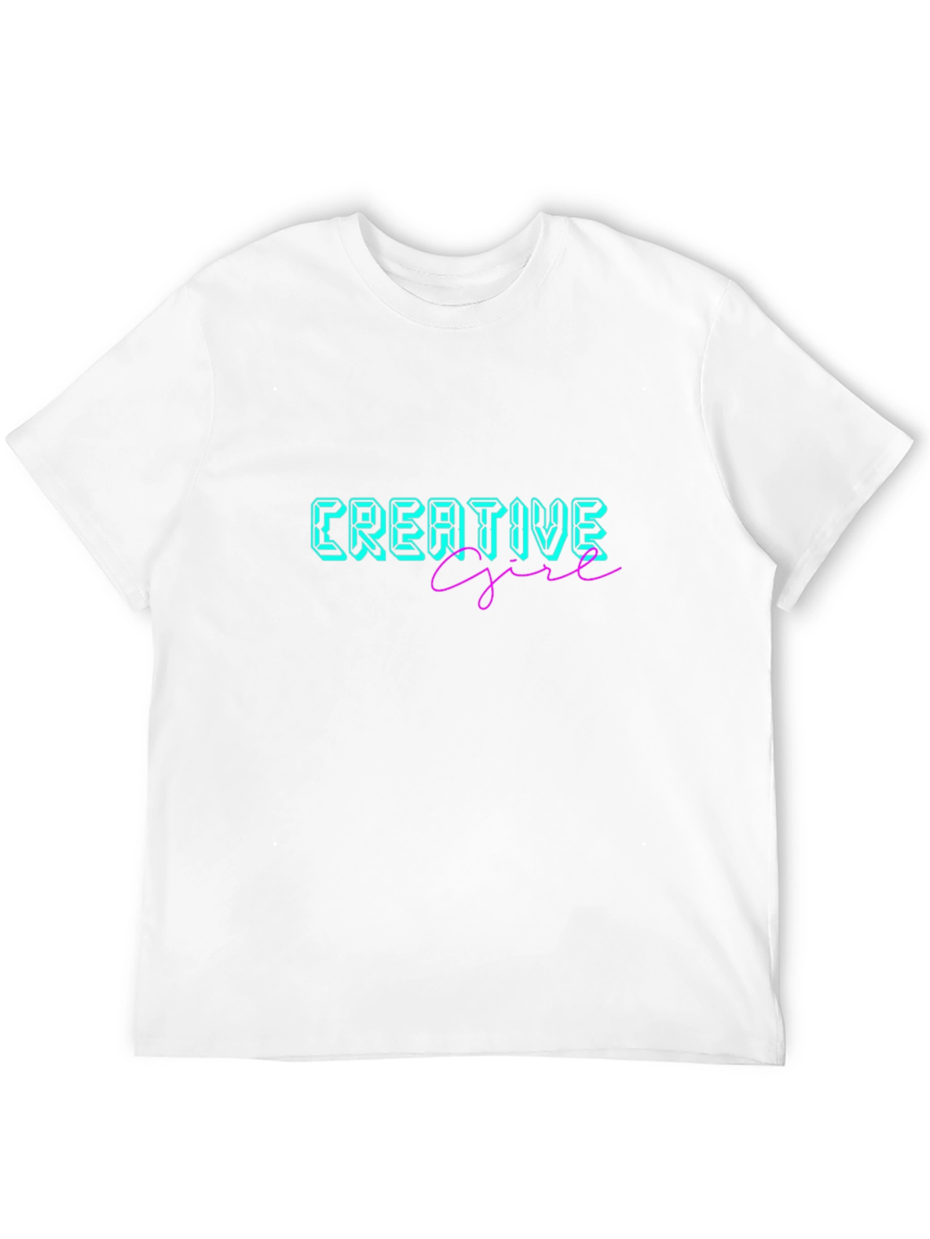 Creative Girl Black Graphic Tee