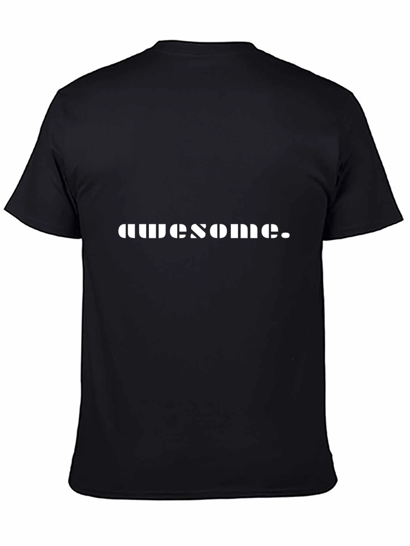 Awesome Graphic T-Shirt - Black Crew Neck Tee