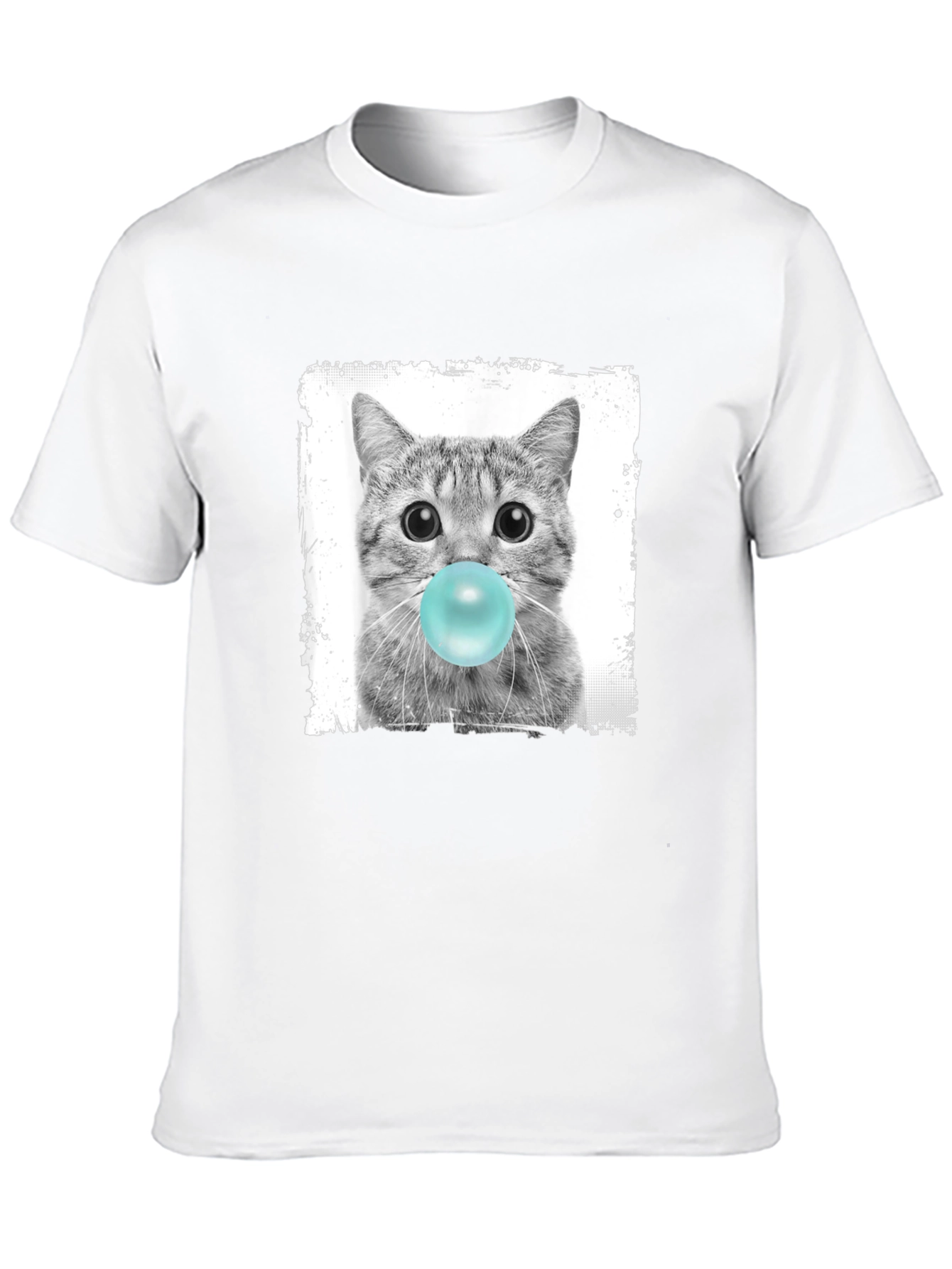 Bubble Gum Cat T-Shirt - Funny Graphic Tee