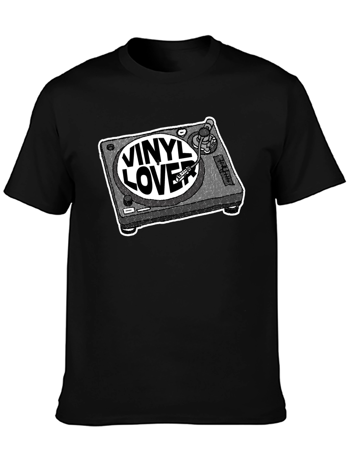 Vinyl Lover Turntable Graphic T-Shirt