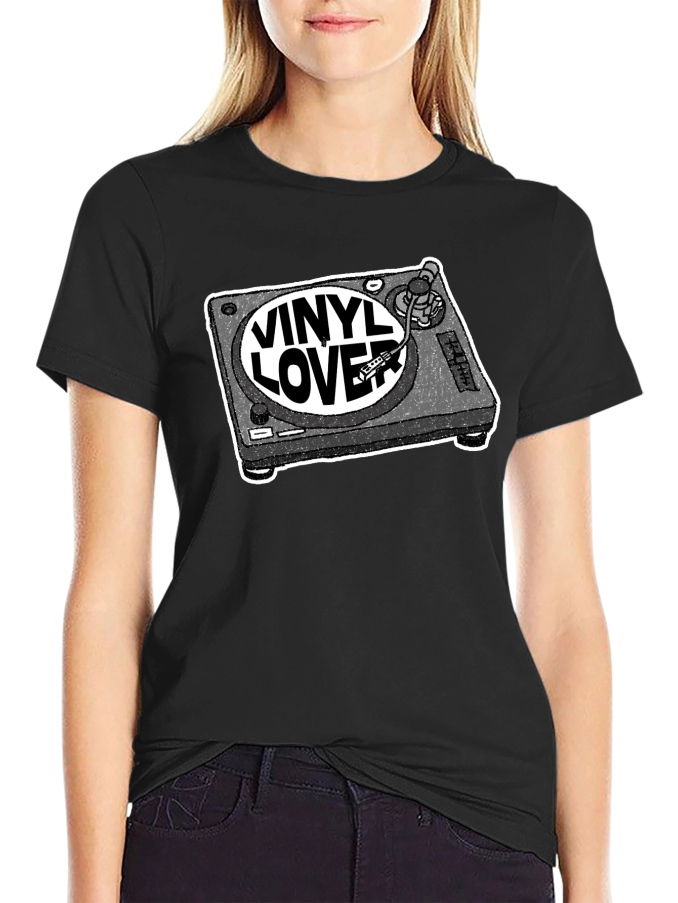 Vinyl Lover Turntable Graphic T-Shirt