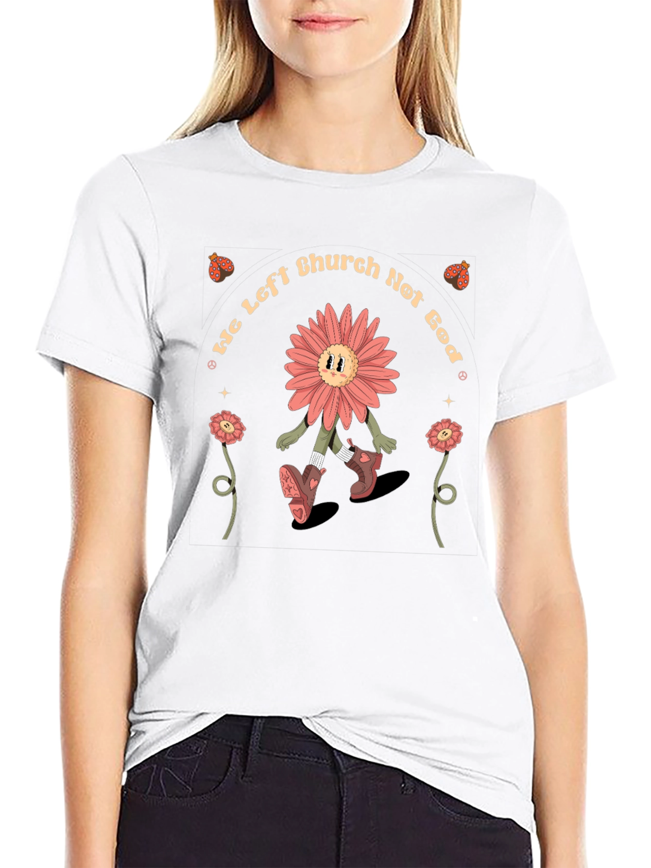 We Left Church Not God Graphic T-Shirt
