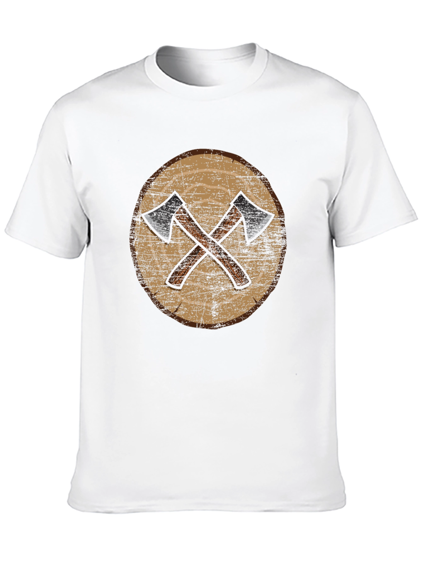 Viking Axe Shield Graphic Tee - Black