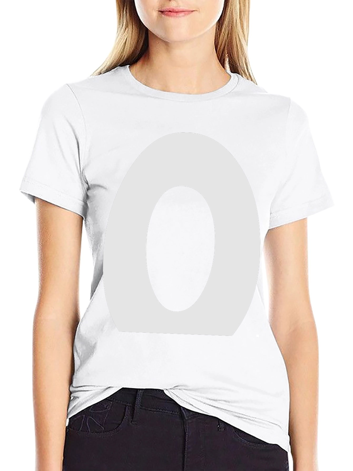 Minimalist O Graphic Black T-Shirt