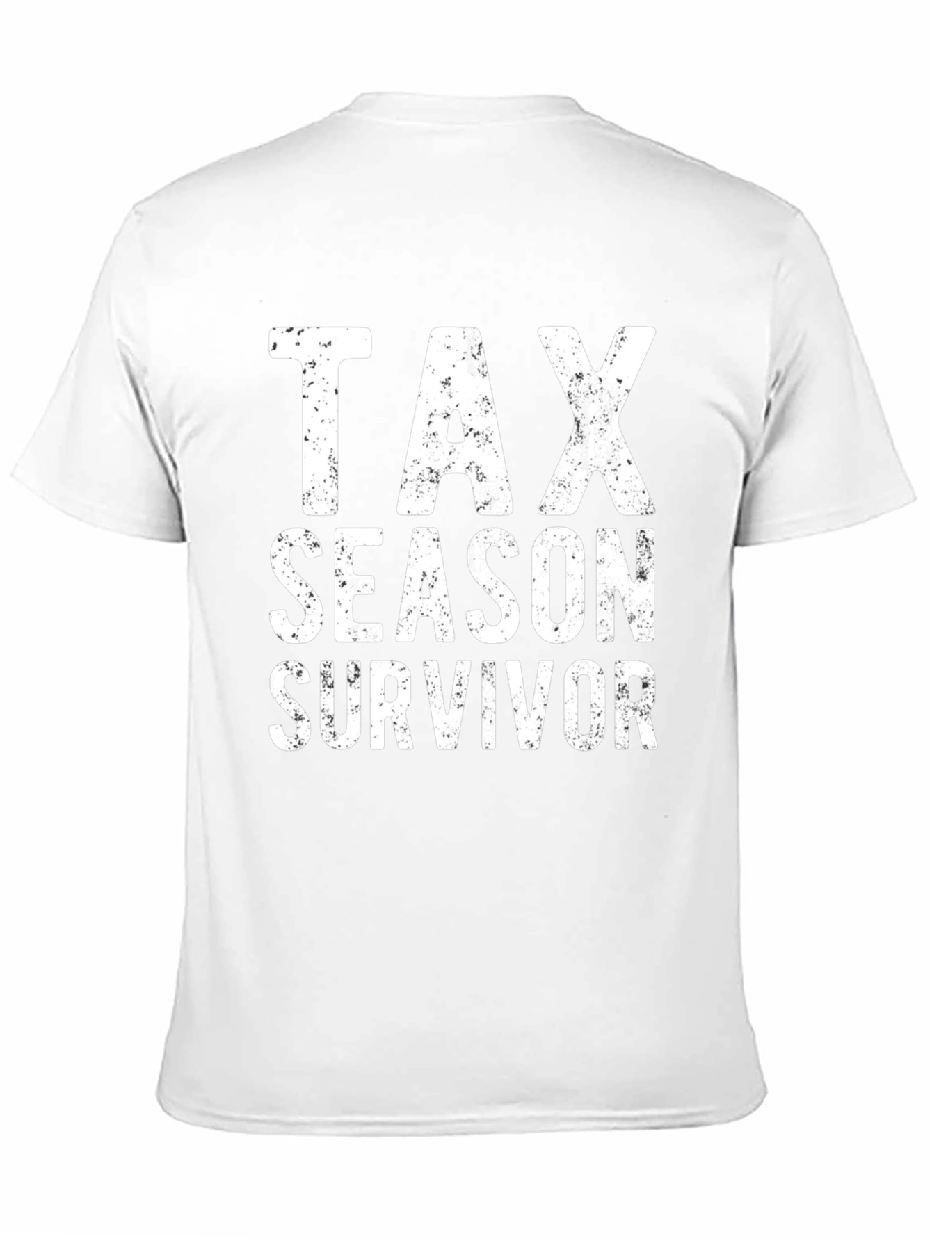 Tax Season Survivor Graphic Tee - Black