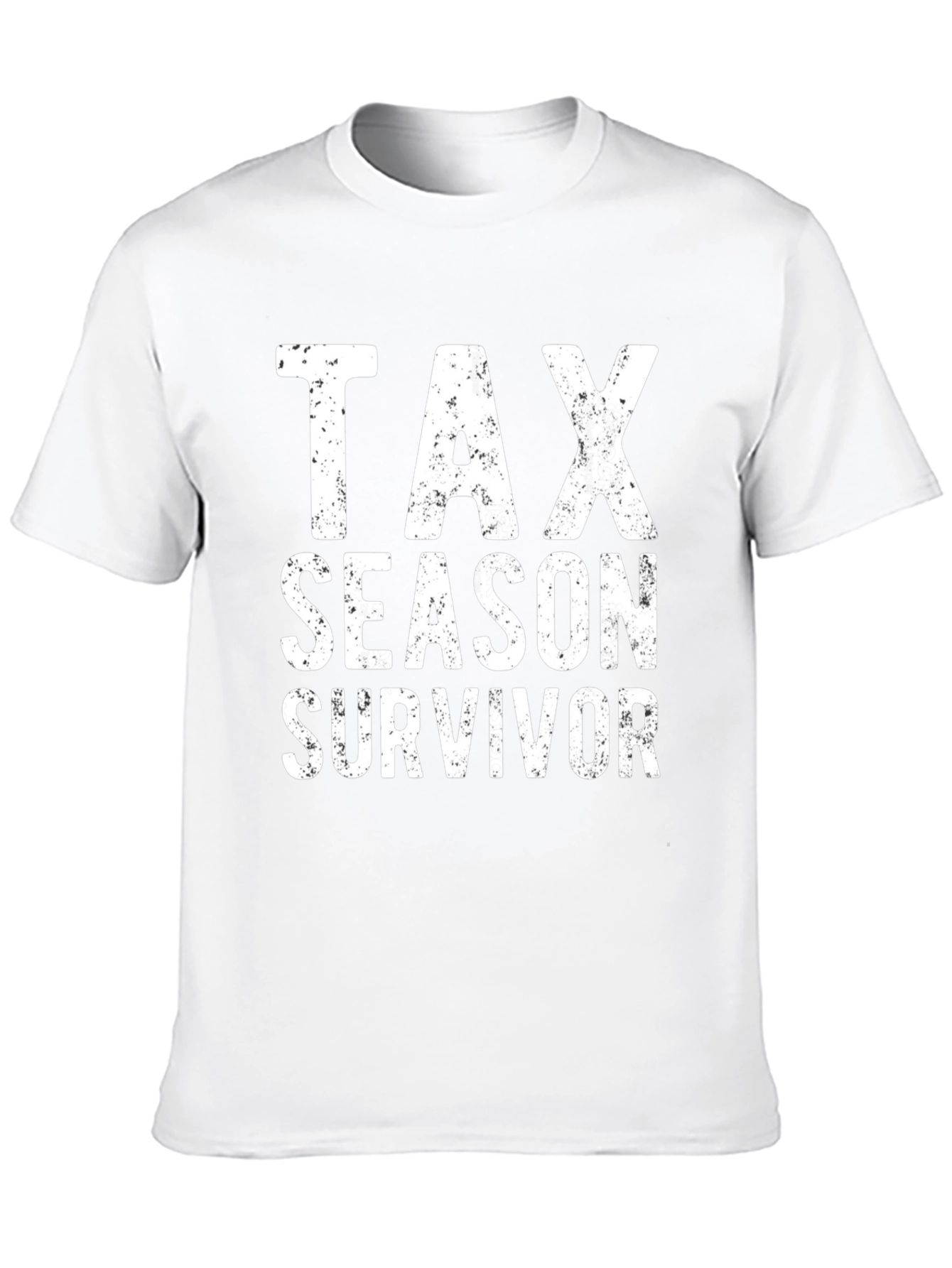 Tax Season Survivor Graphic Tee - Black