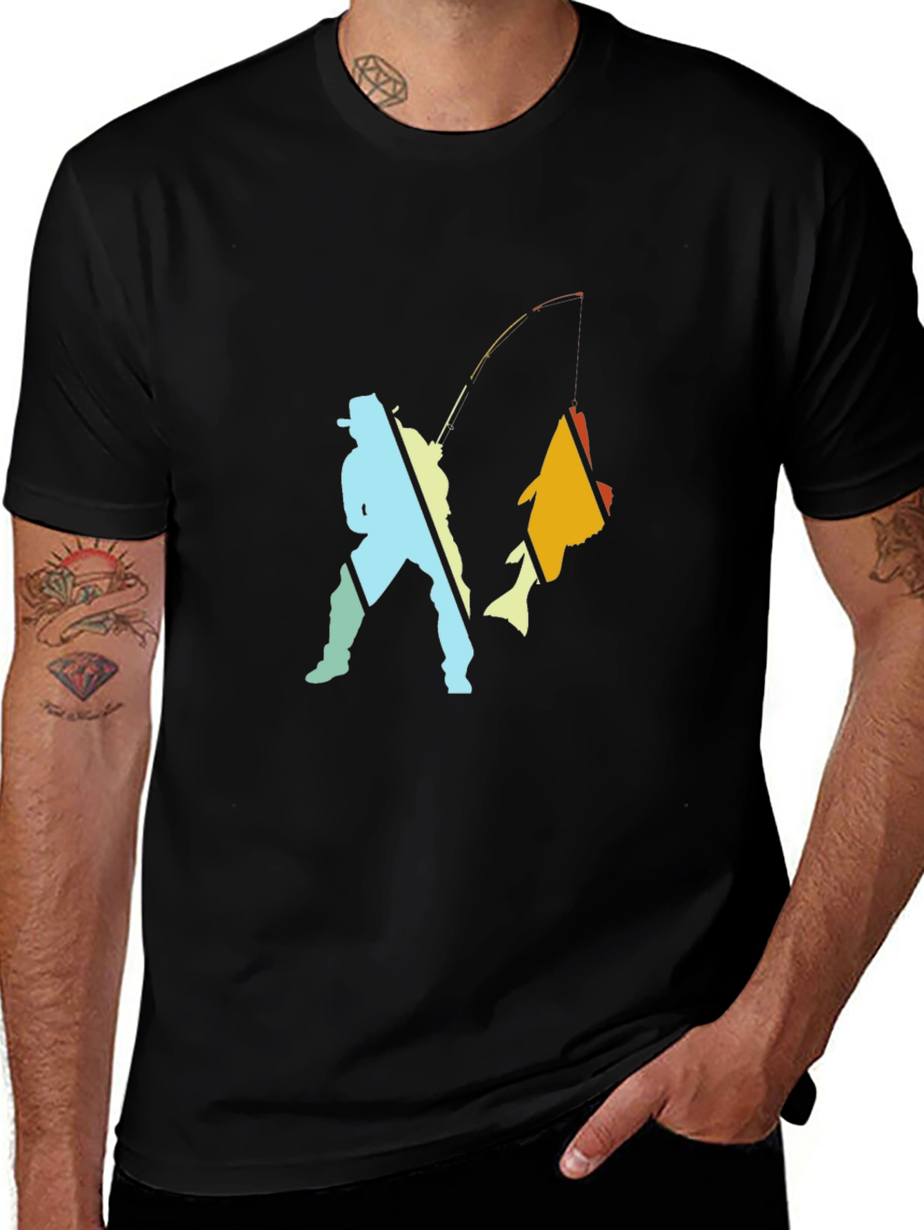 Fishing T-Shirt: Fisherman Catch Graphic Tee