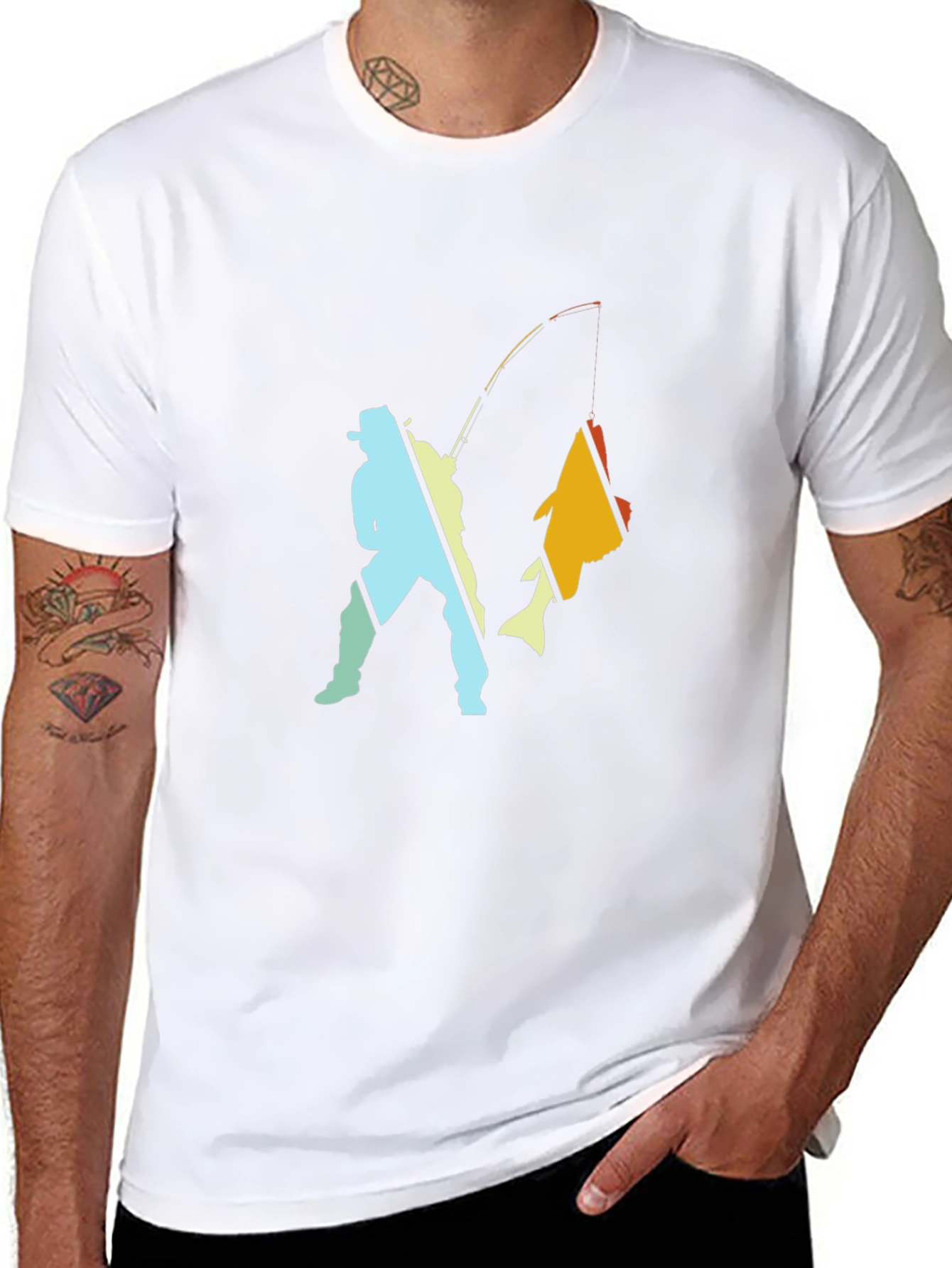 Fishing T-Shirt: Fisherman Catch Graphic Tee