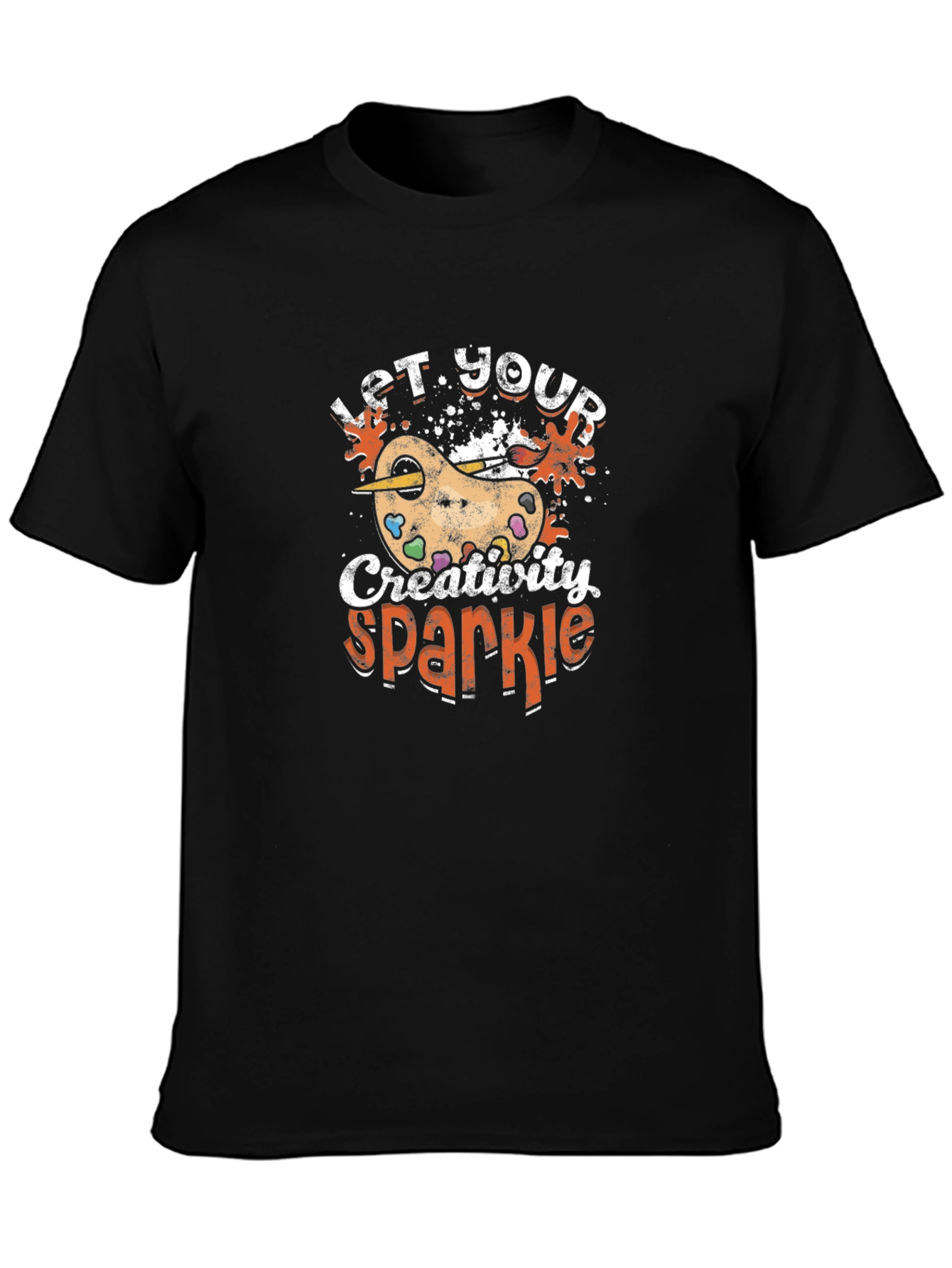 Creative Sparkle T-Shirt - Artist Palette Design