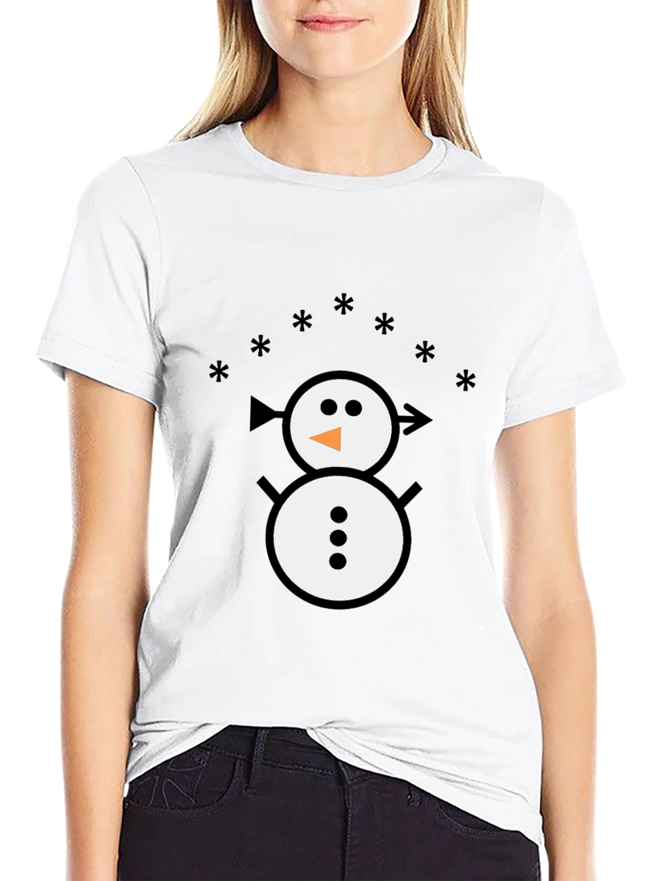 Snowman Graphic Tee - Fun Winter Shirt