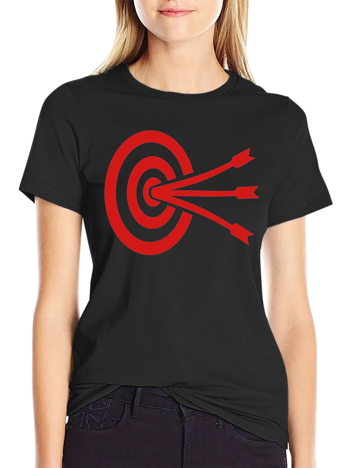 Target Practice Graphic Tee - Black Cotton Shirt