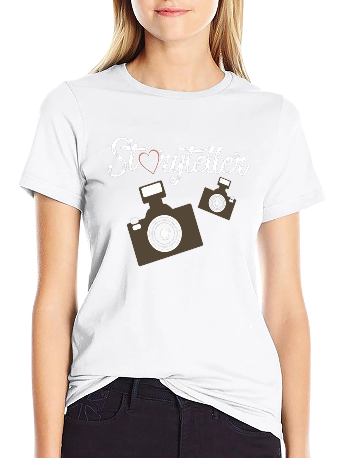 Storyteller Camera Graphic Tee - Unique Photographer T-Shirt