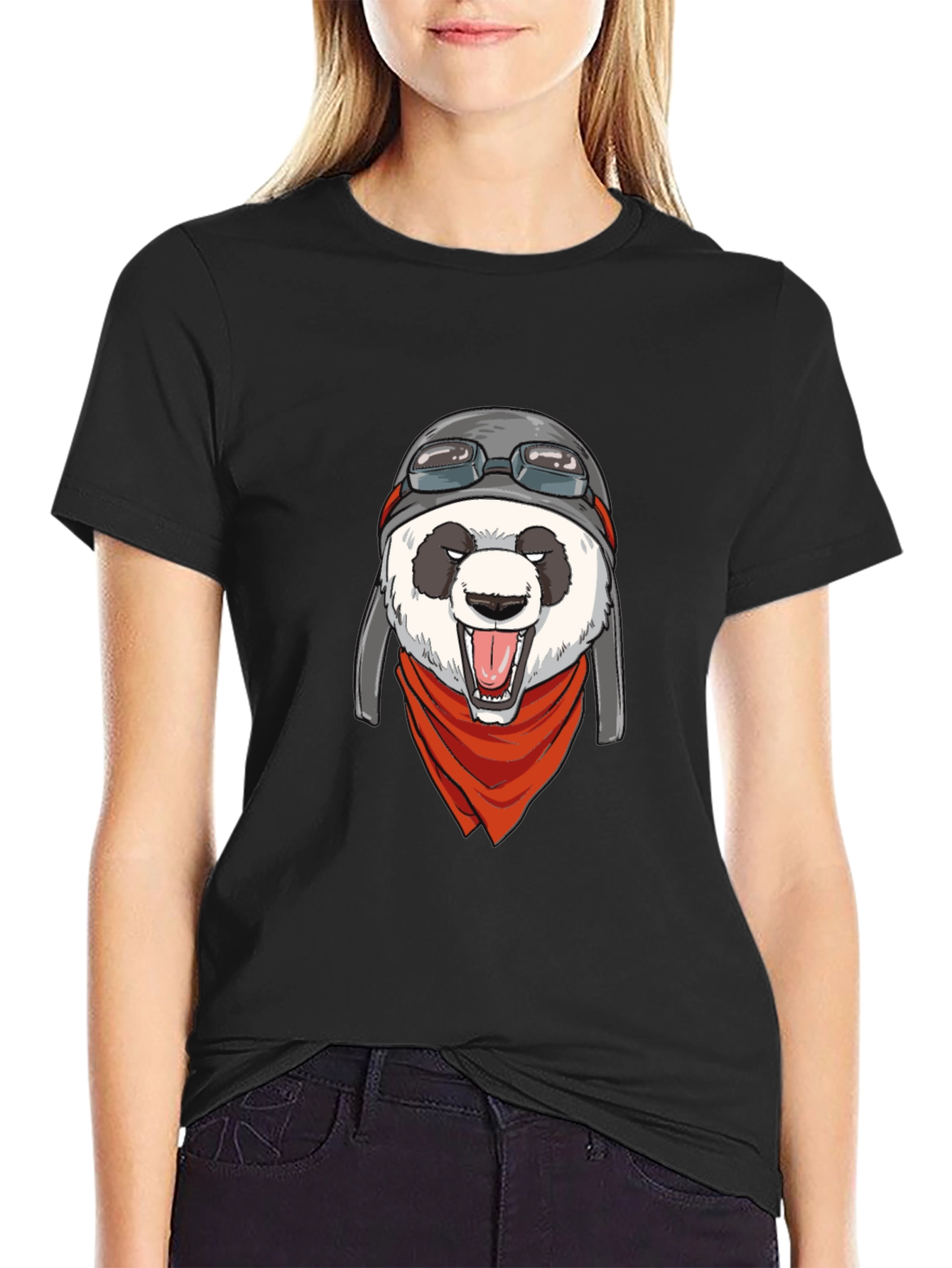 Pilot Panda Graphic T-Shirt - Cool & Unique