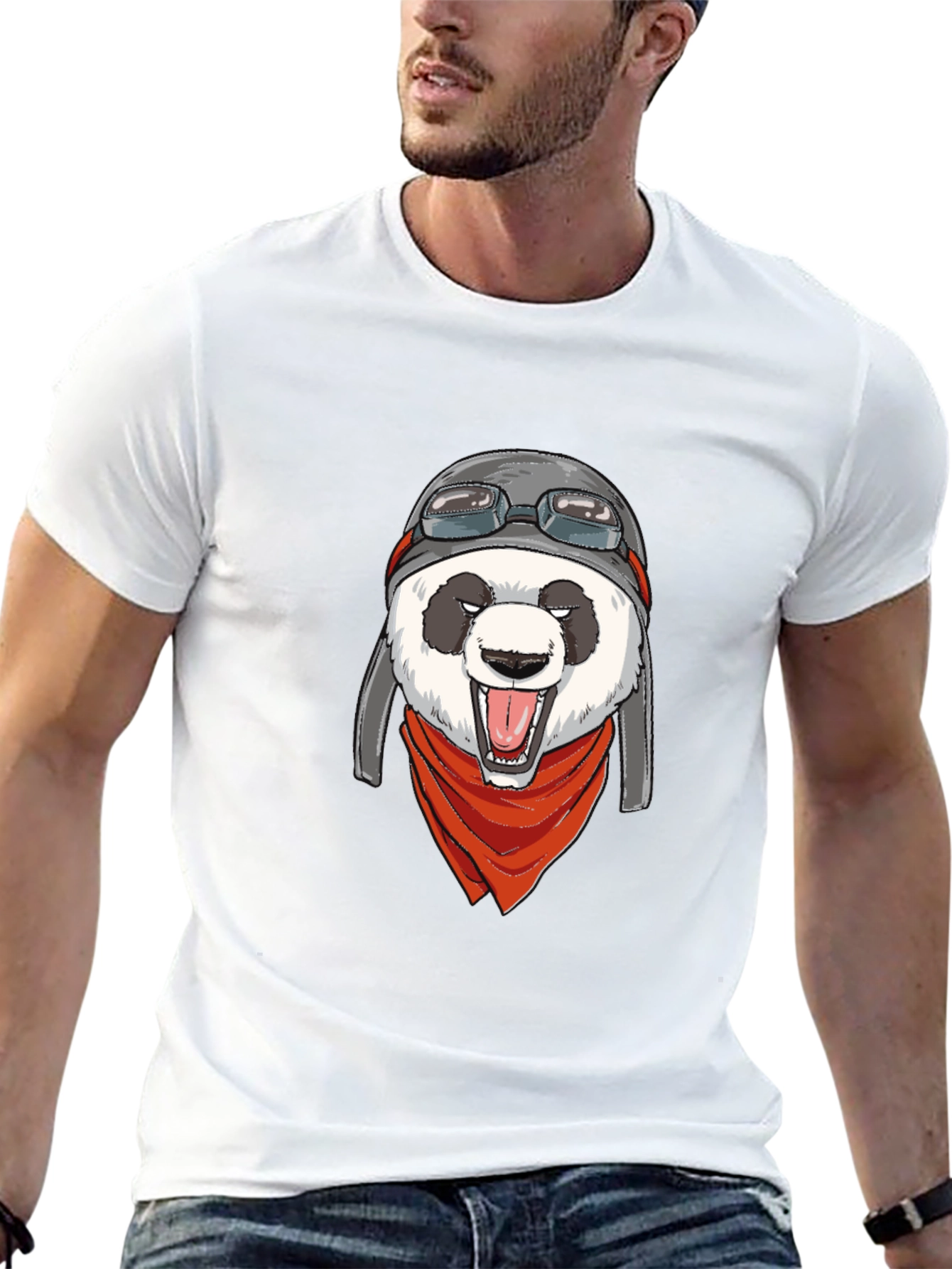 Pilot Panda Graphic T-Shirt - Cool & Unique