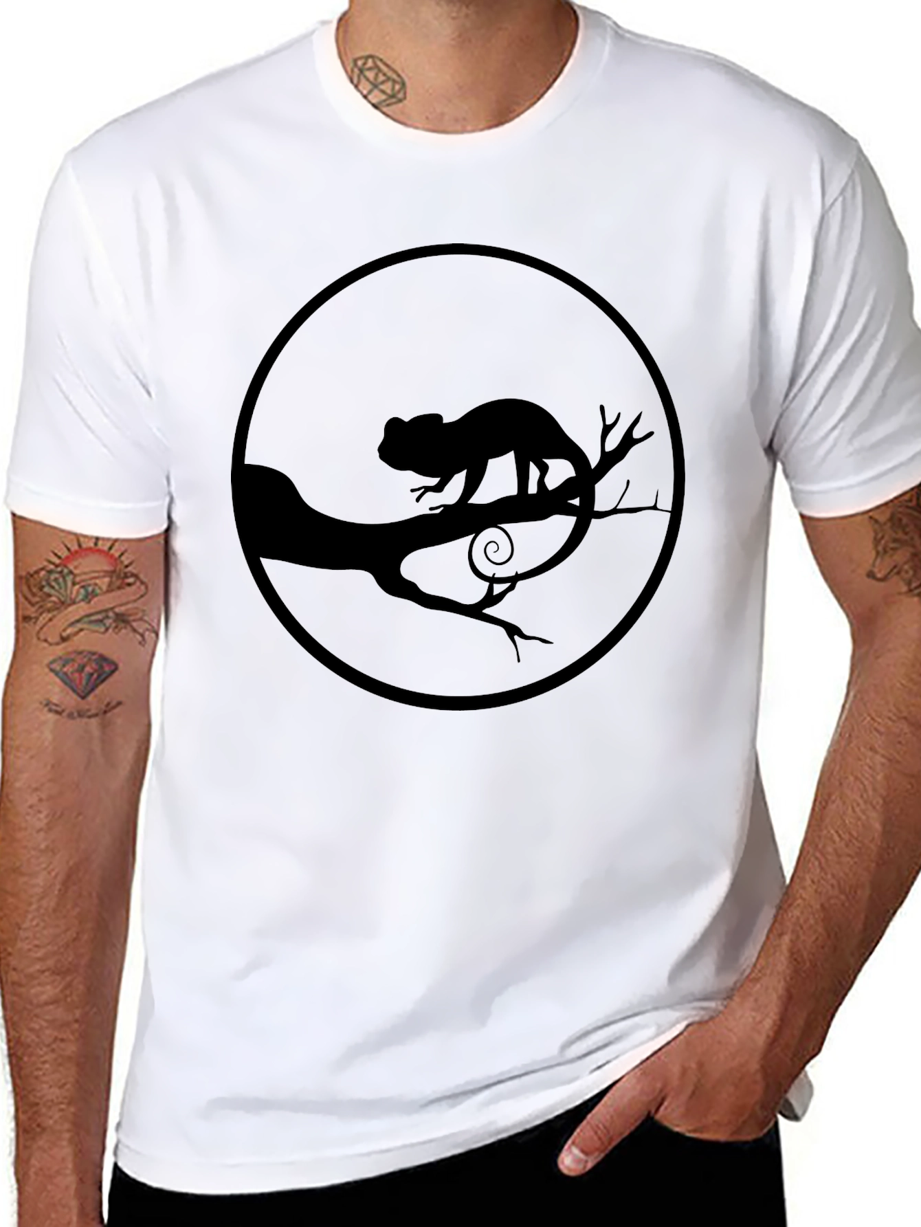 Chameleon Silhouette T-Shirt - Unisex