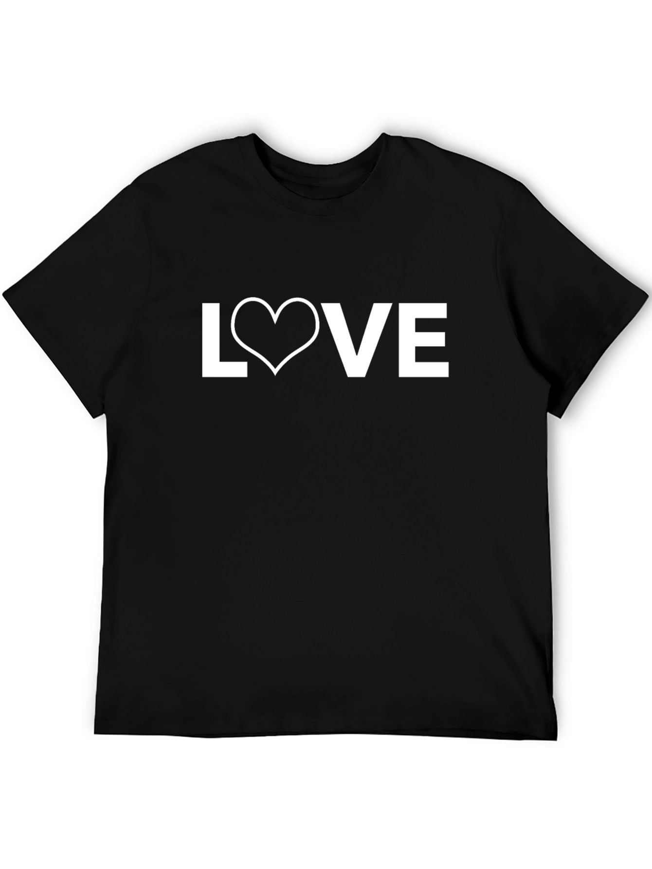 Love Heart Graphic Tee - Classic Black T-Shirt