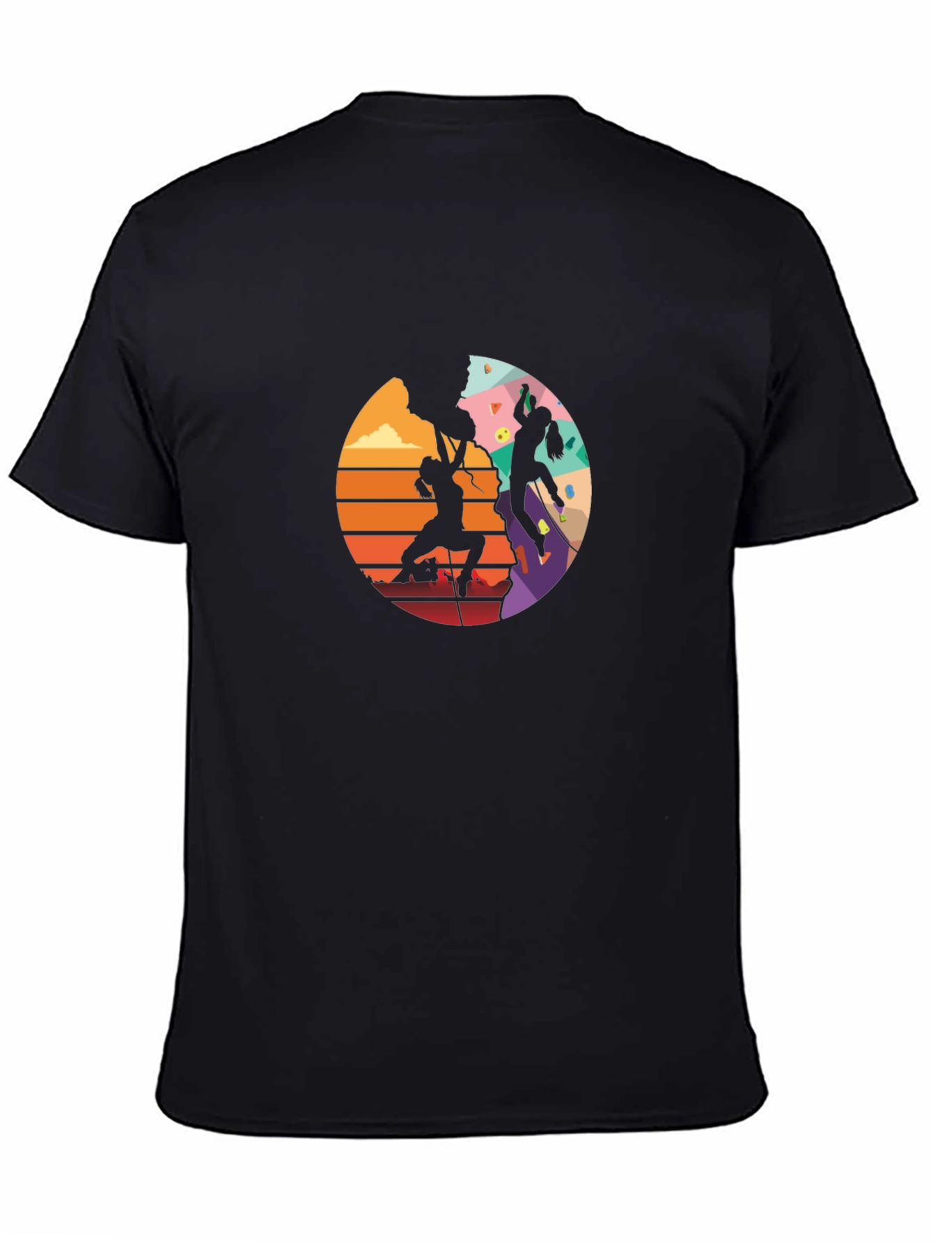 Rock Climbing Silhouette Graphic Tee