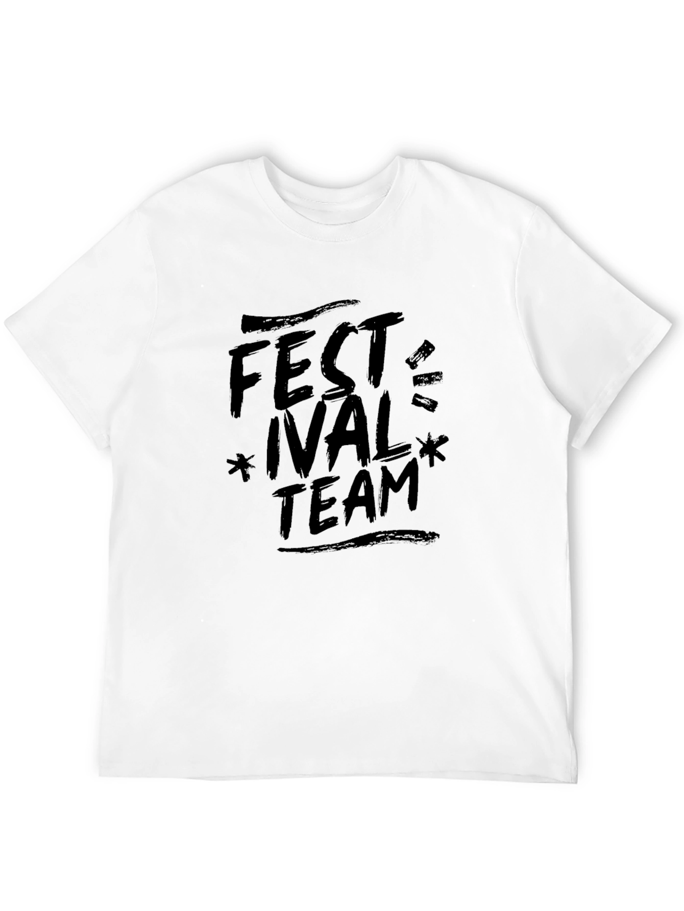 Festival Team Black Graphic T-Shirt