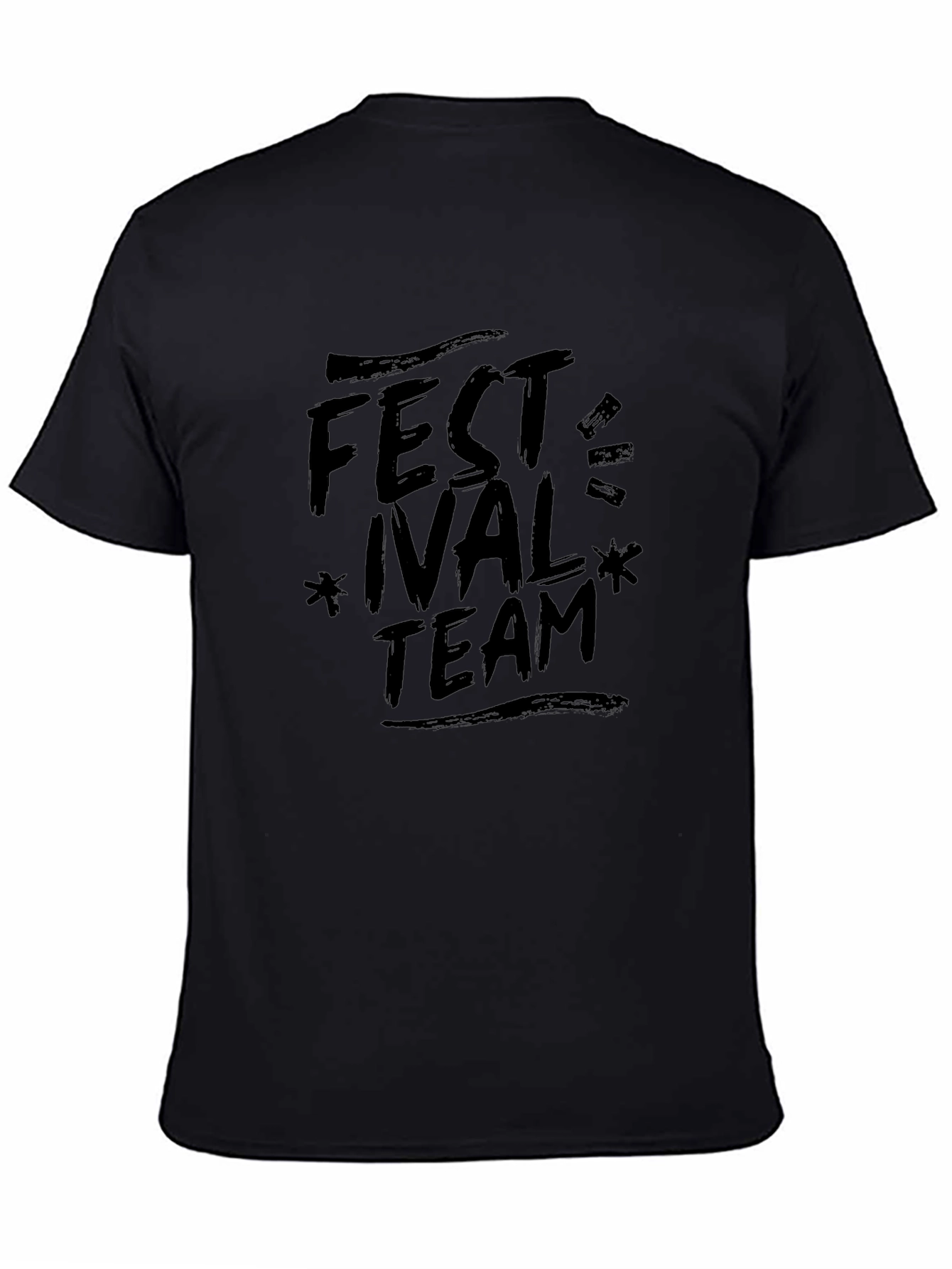 Festival Team Black Graphic T-Shirt