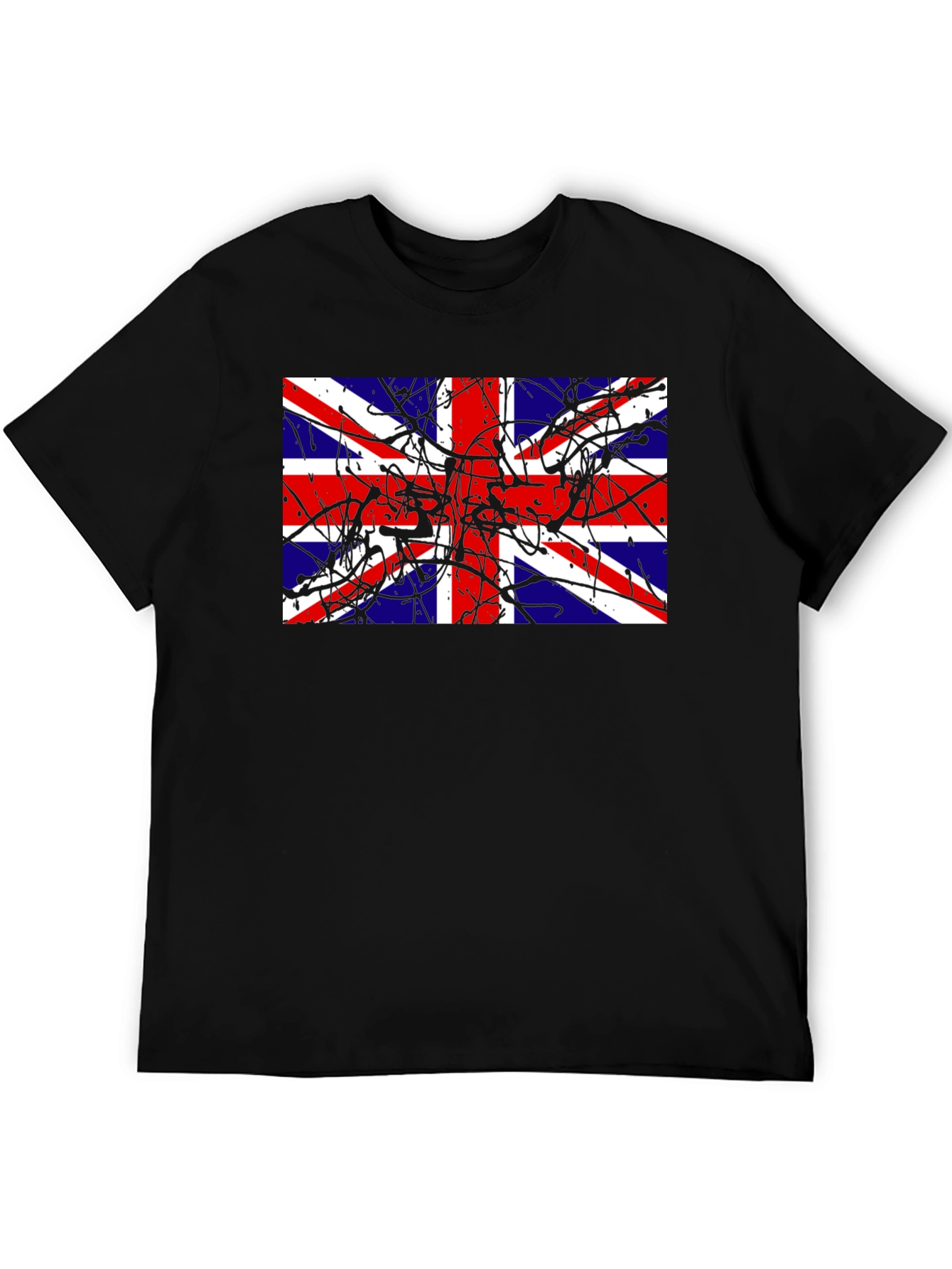 Union Jack Splatter Graphic T-Shirt