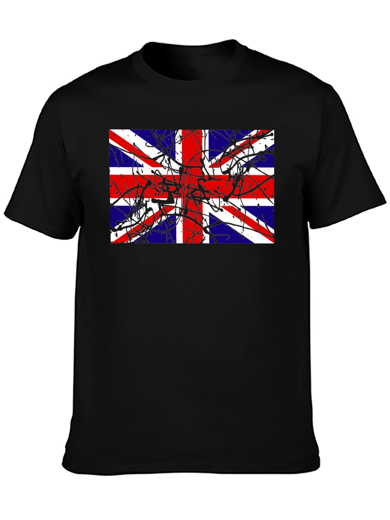 Union Jack Splatter Graphic T-Shirt